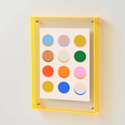 Acrylic Neon Yellow  Picture frame