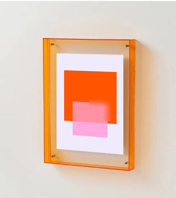 Orange Acrylic Picture Frame-New Arrivals-Little Fish Co.