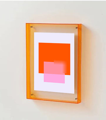 Acrylic Orange  Picture frame