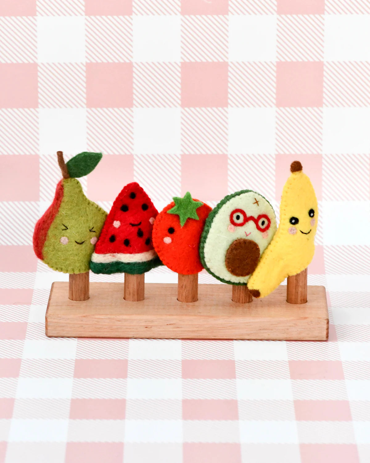 Felt Fruits Finger Puppet Set-Little Fish Co.