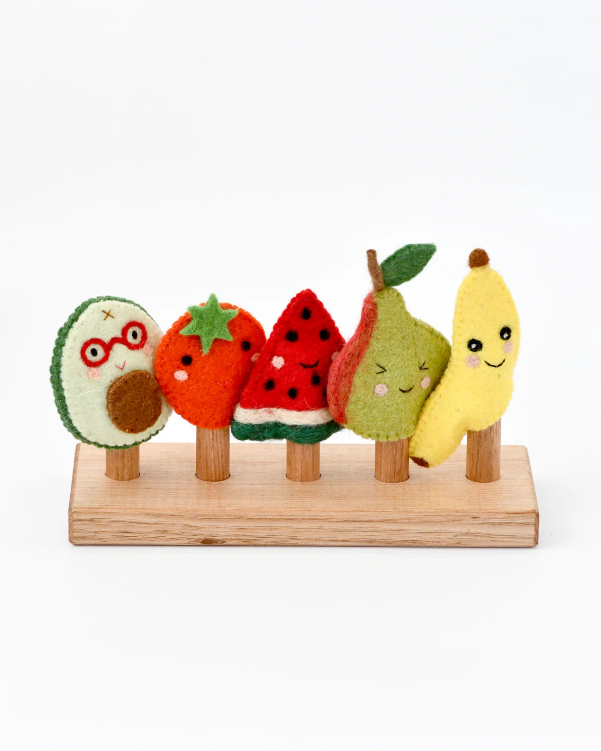 Felt Fruits Finger Puppet Set-Little Fish Co.