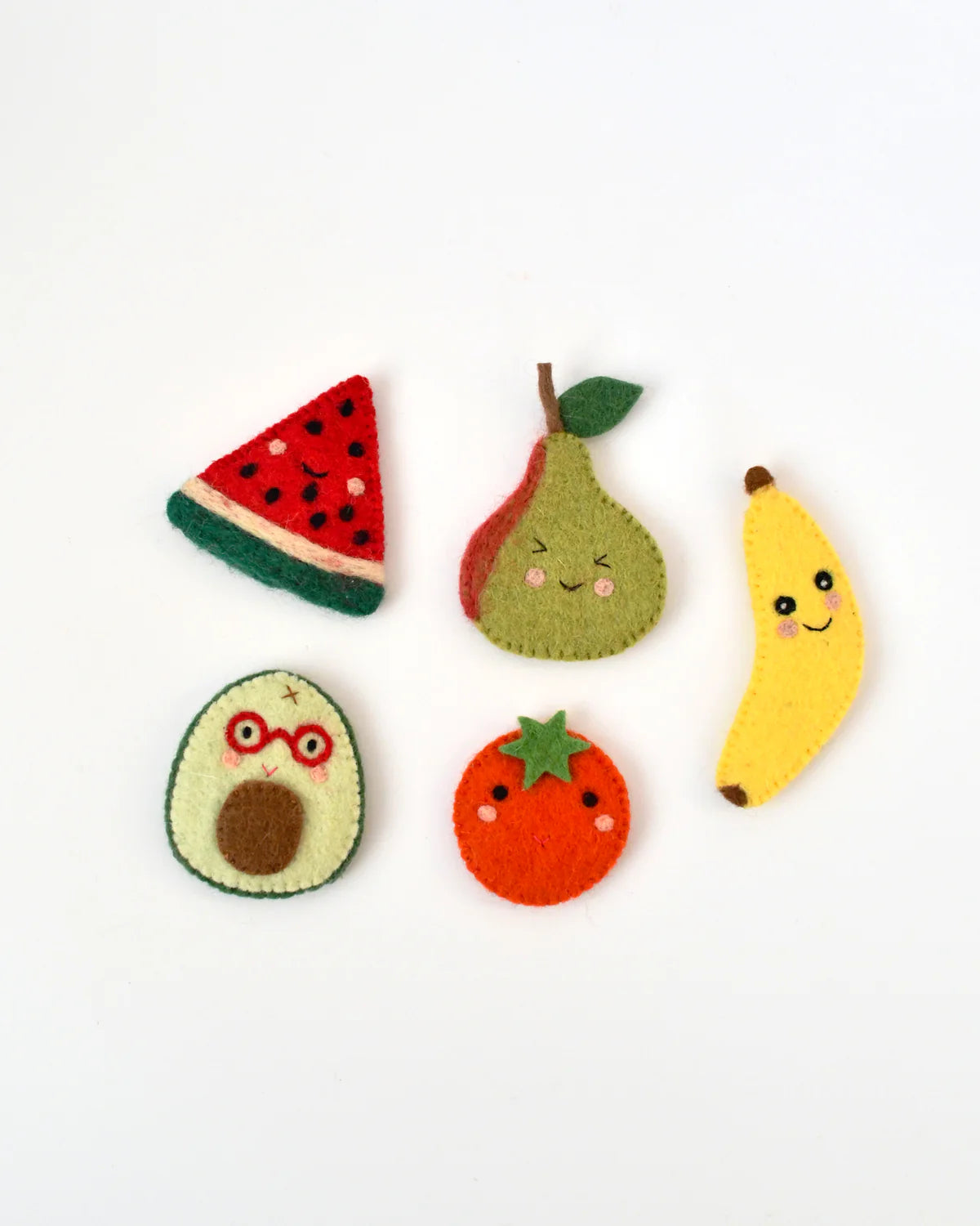 Felt Fruits Finger Puppet Set-Little Fish Co.