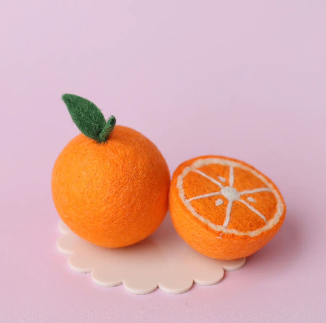 Valencia Orange set ( 2 Piece) Felt-Fun-Little Fish Co.