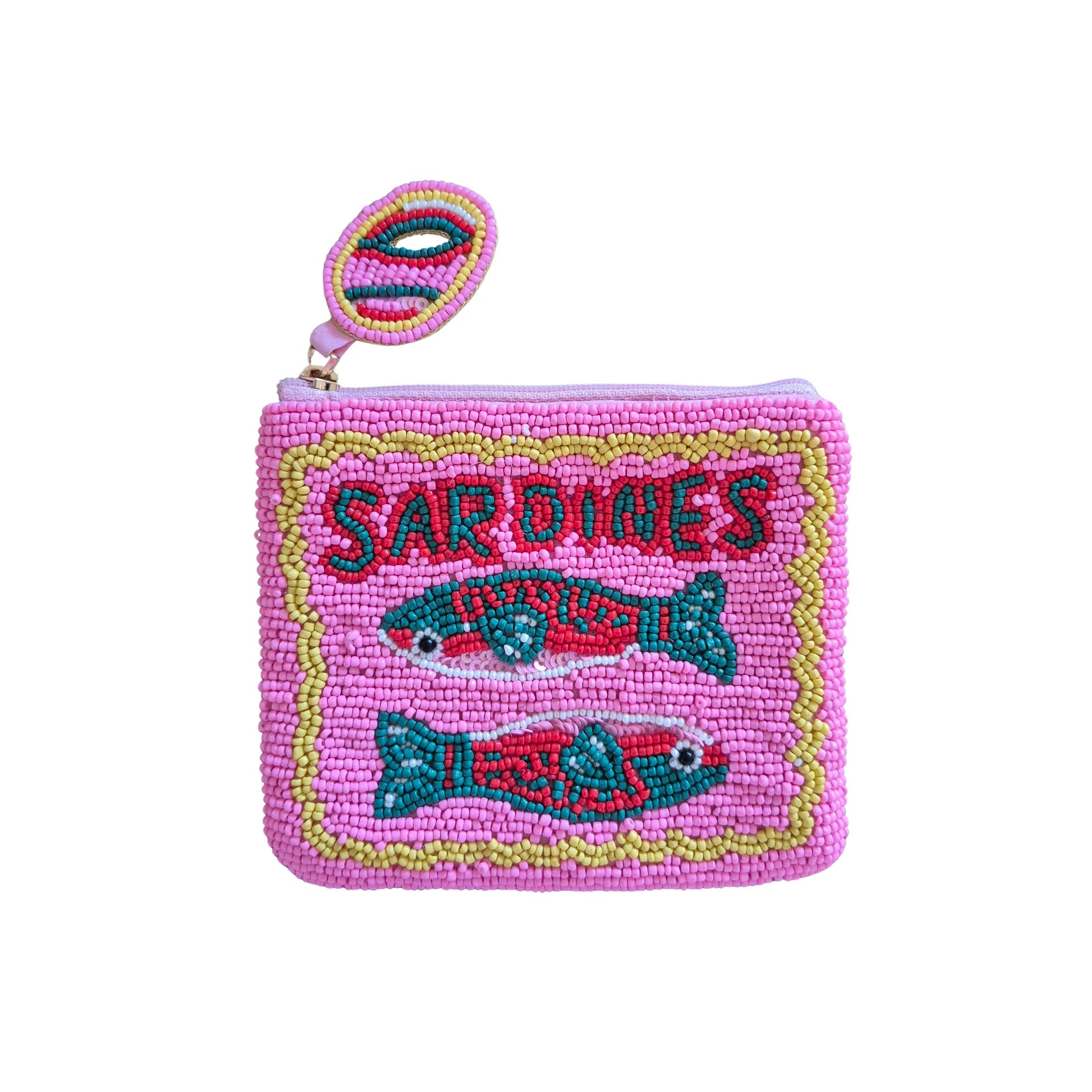 Beaded coin purse - sardines-Fashion-Little Fish Co.