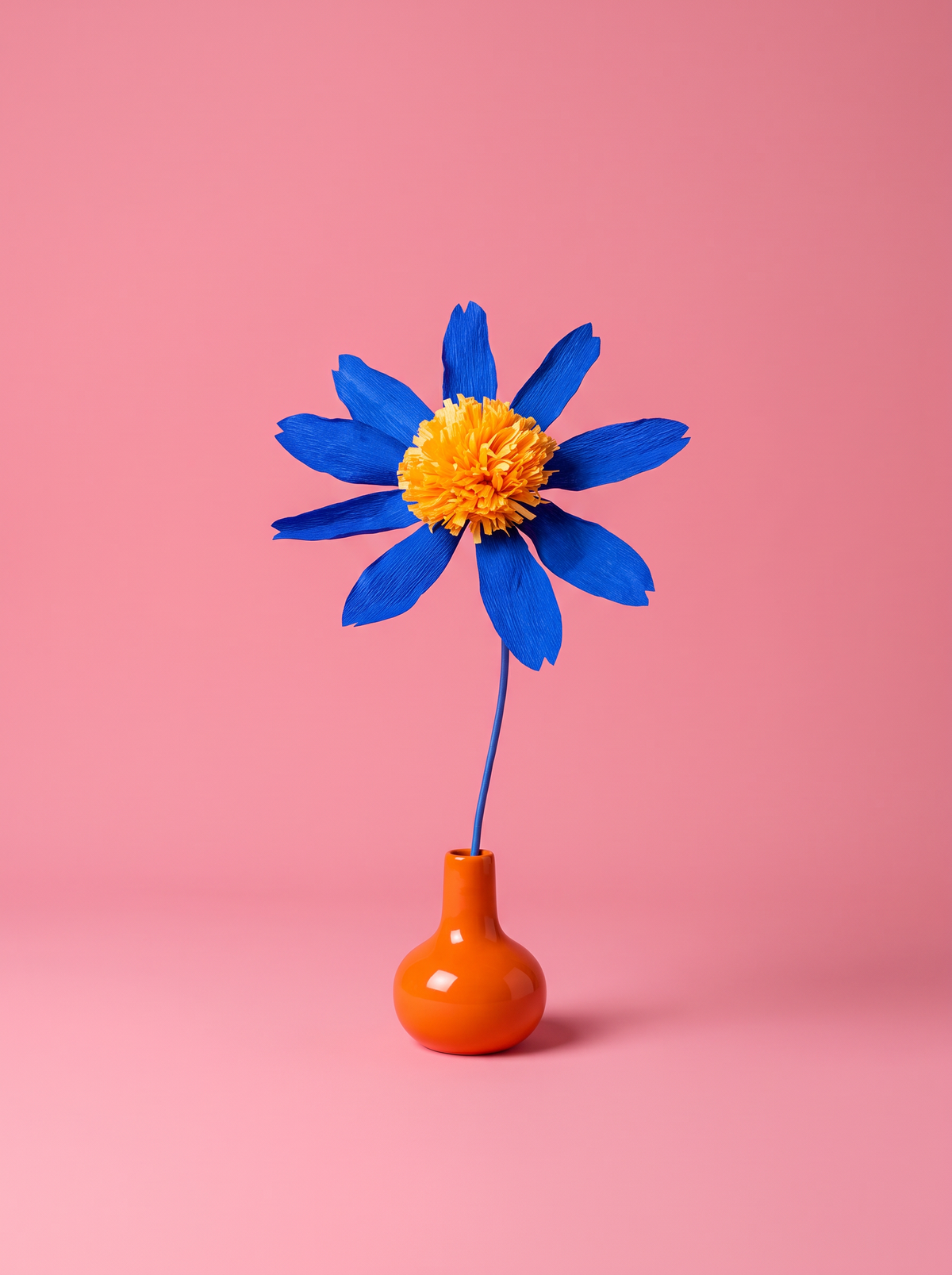 Handmade Paper Echinacea - Blue