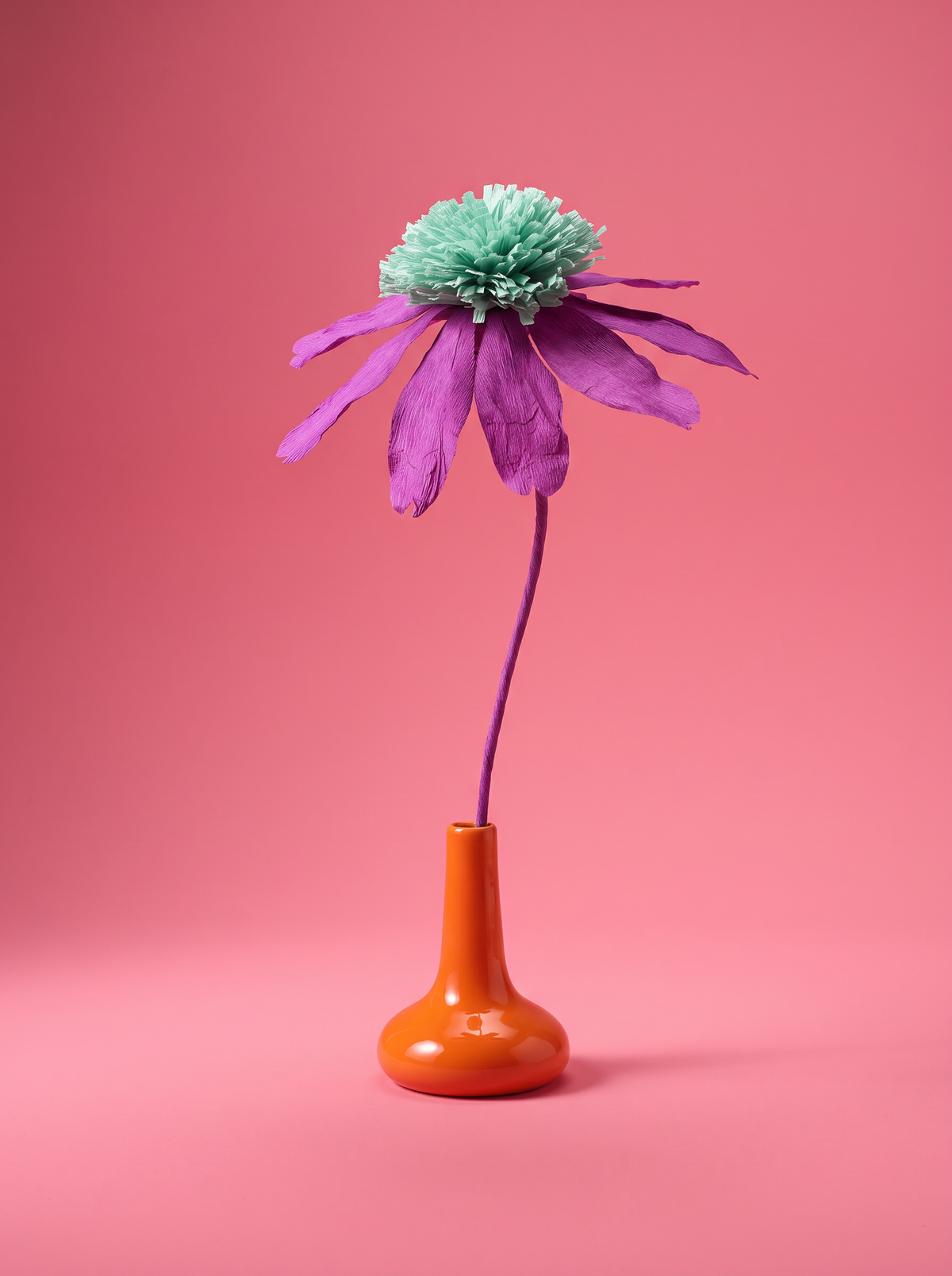 Handmade Paper Echinacea - Purple