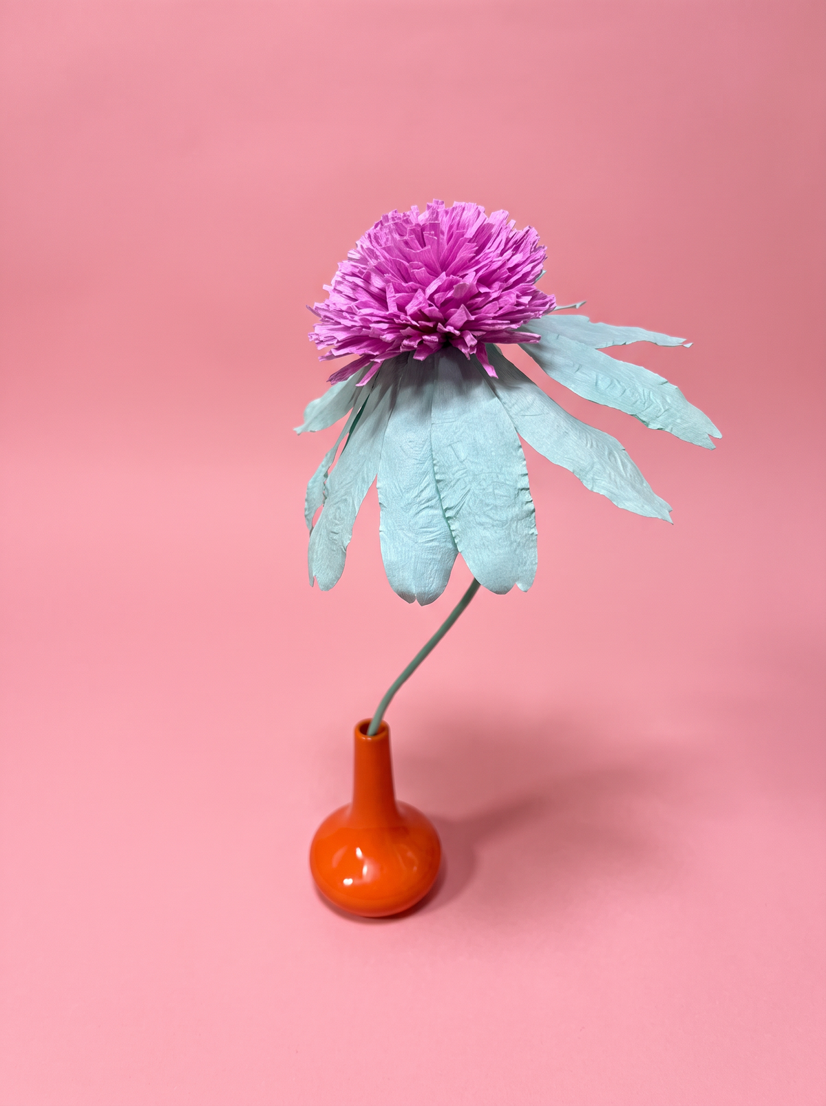 Handmade Paper Echinacea - Mint