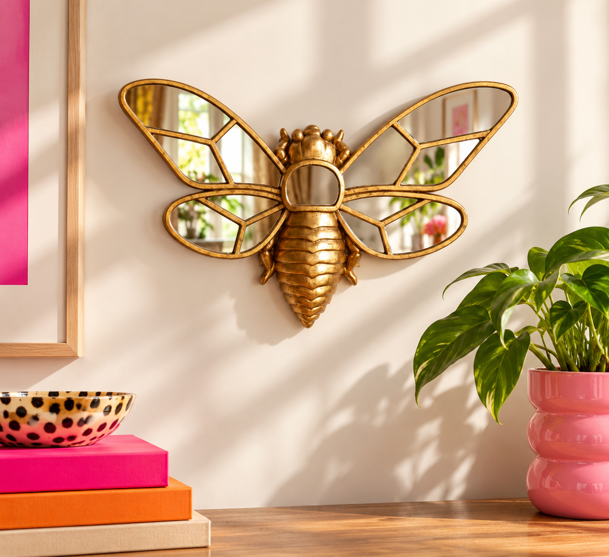Bee wall mirror
