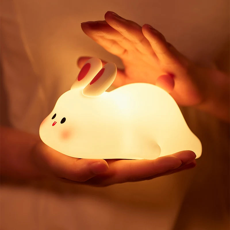Big Face bunny Silicon night light
