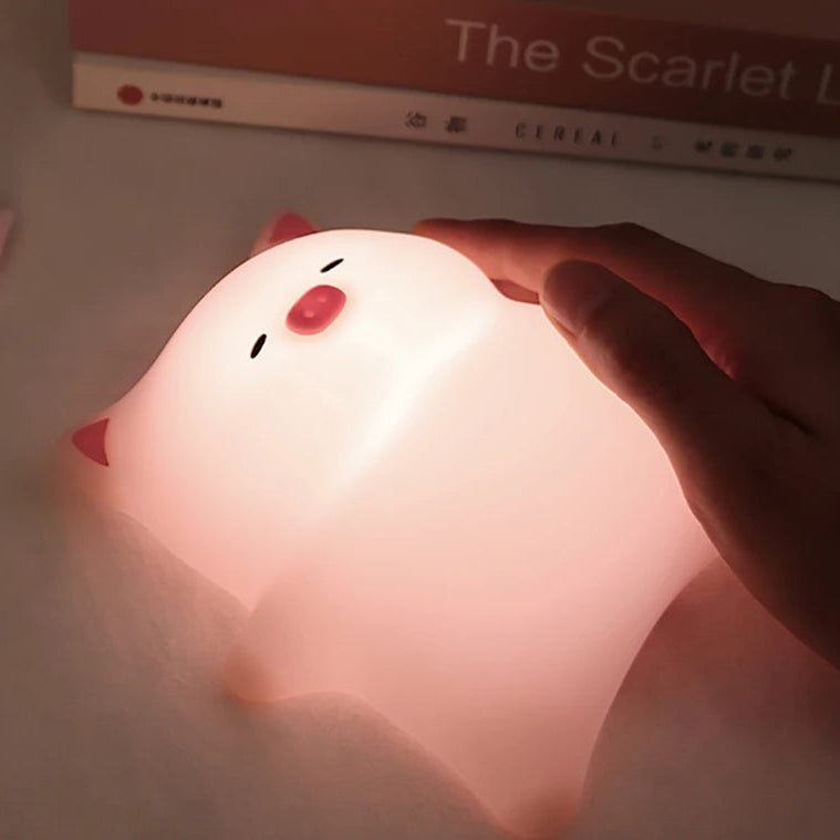 Piggy on Back Silicon night light-Top 30 Decor-Little Fish Co.
