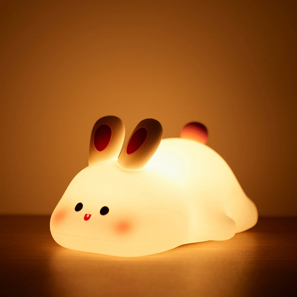 Big Face bunny Silicon night light-Top 30 Decor-Little Fish Co.