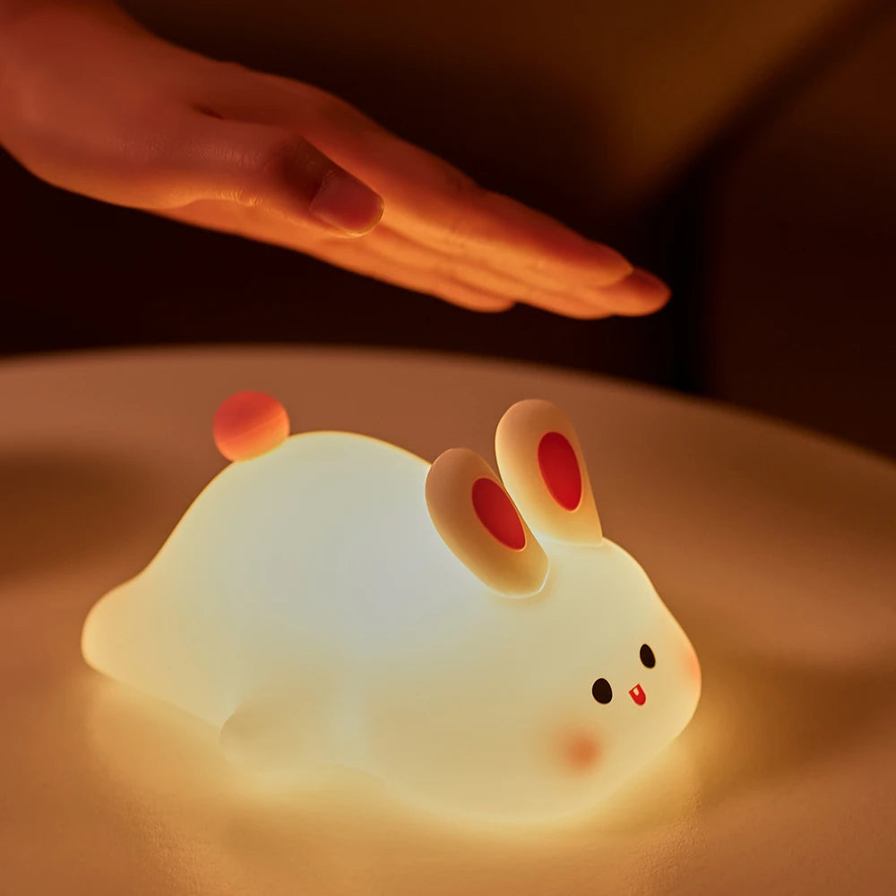 Big Face bunny Silicon night light-Top 30 Decor-Little Fish Co.