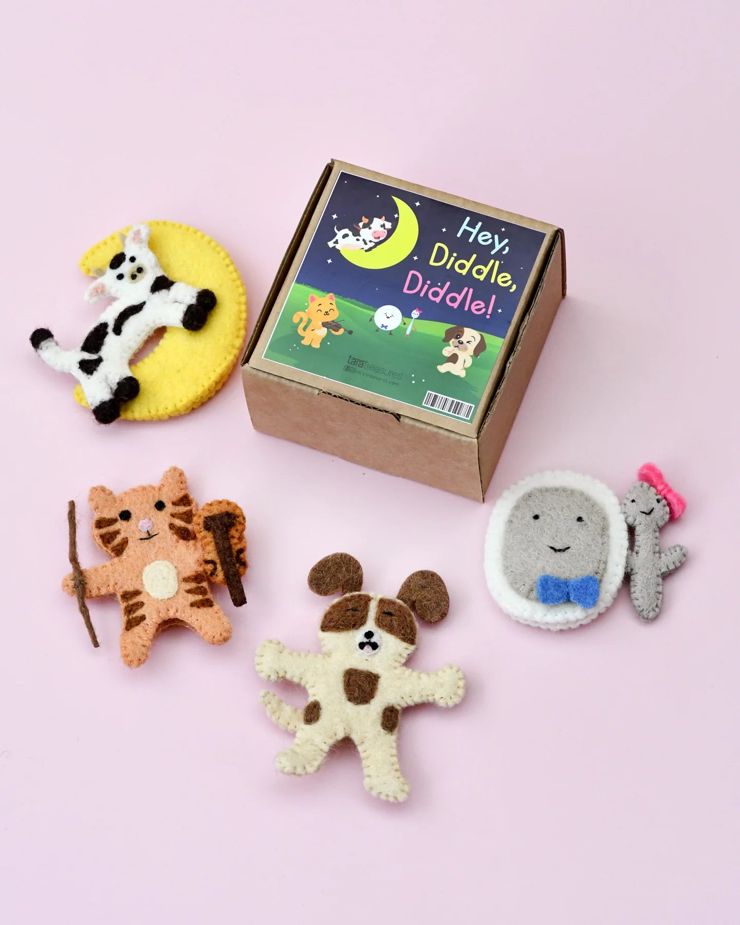 Hey Diddle Diddle - Felt Finger Puppets Set-Little Fish Co.