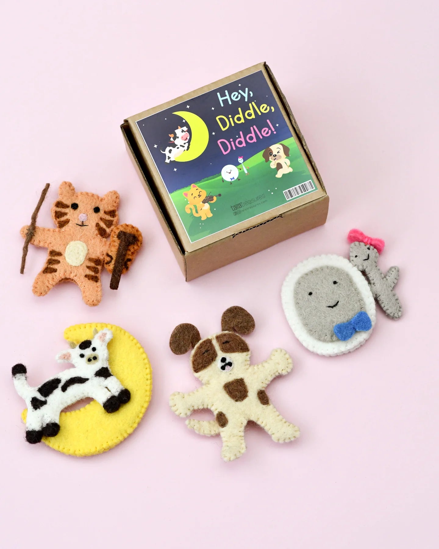 Hey Diddle Diddle - Felt Finger Puppets Set-Little Fish Co.