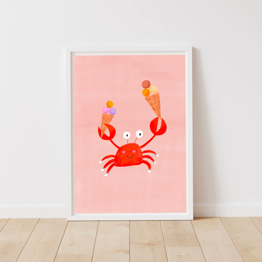 Ice cream crab print-Little Fish Co.