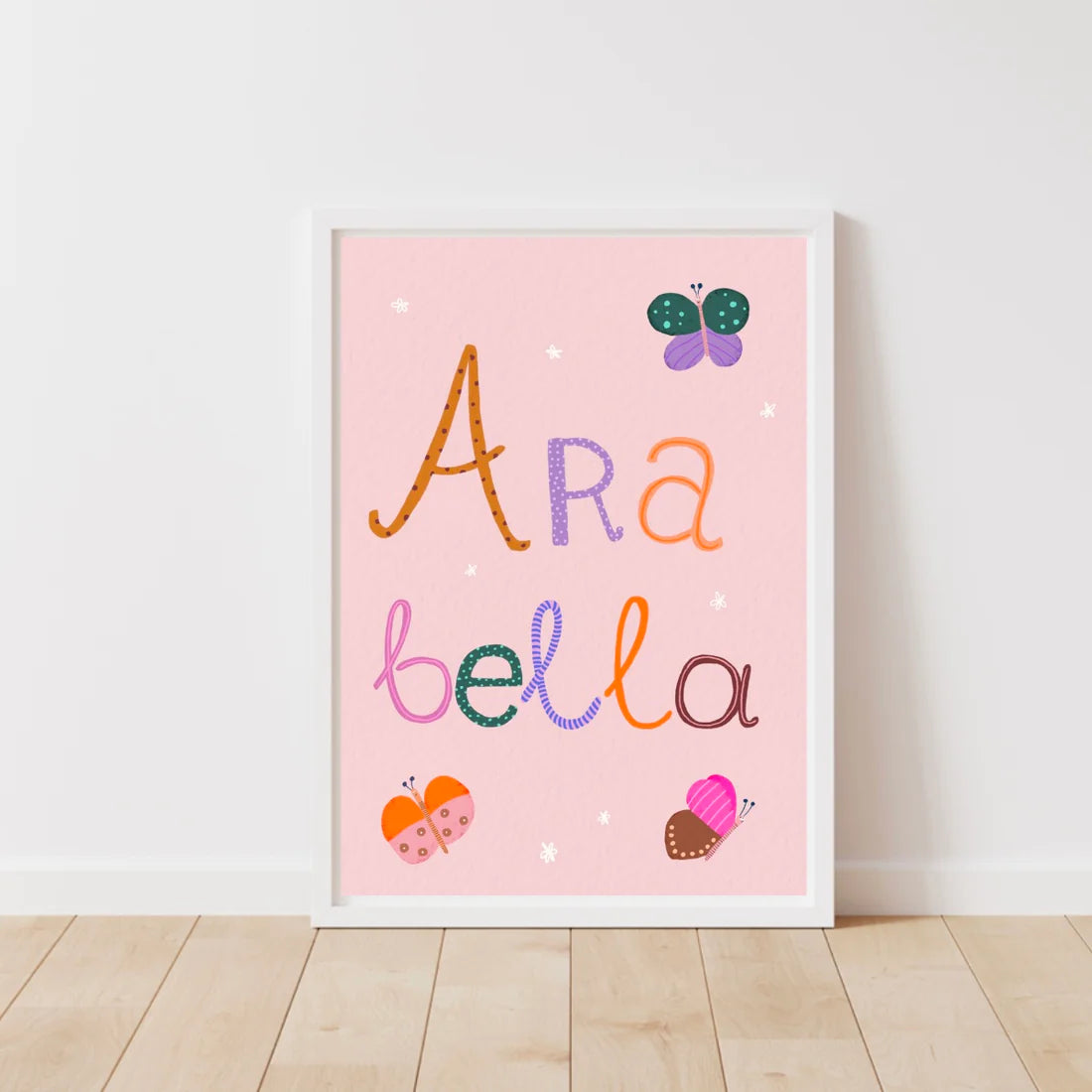 Custom Name Print - Butterflies-Little Fish Co.