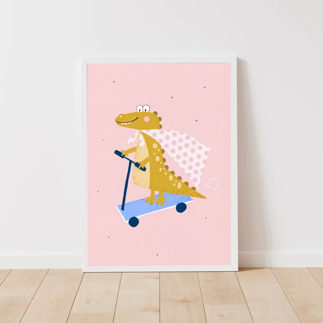 Scooting Croc Pink Print-Little Fish Co.