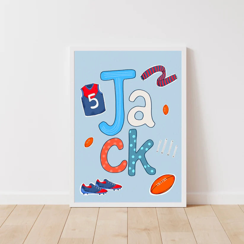 Custom Name Print - Footy-Little Fish Co.