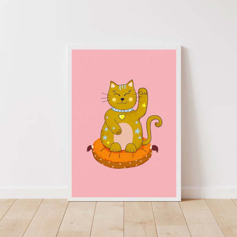 Lucky Cat Print-Little Fish Co.