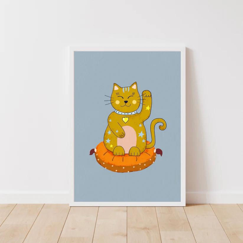 Lucky Cat Print-Little Fish Co.