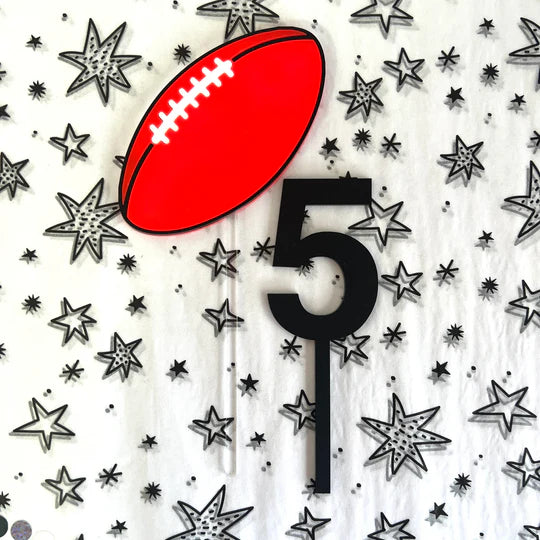 Football Cake Topper-Little Fish Co.