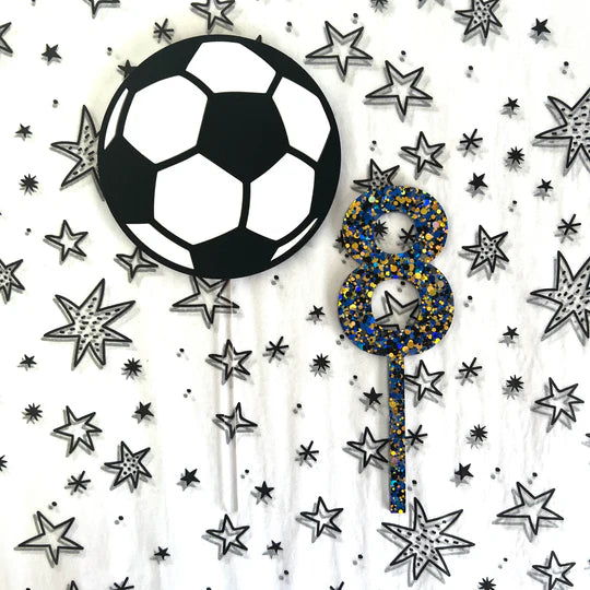 Soccer Cake Topper-Little Fish Co.