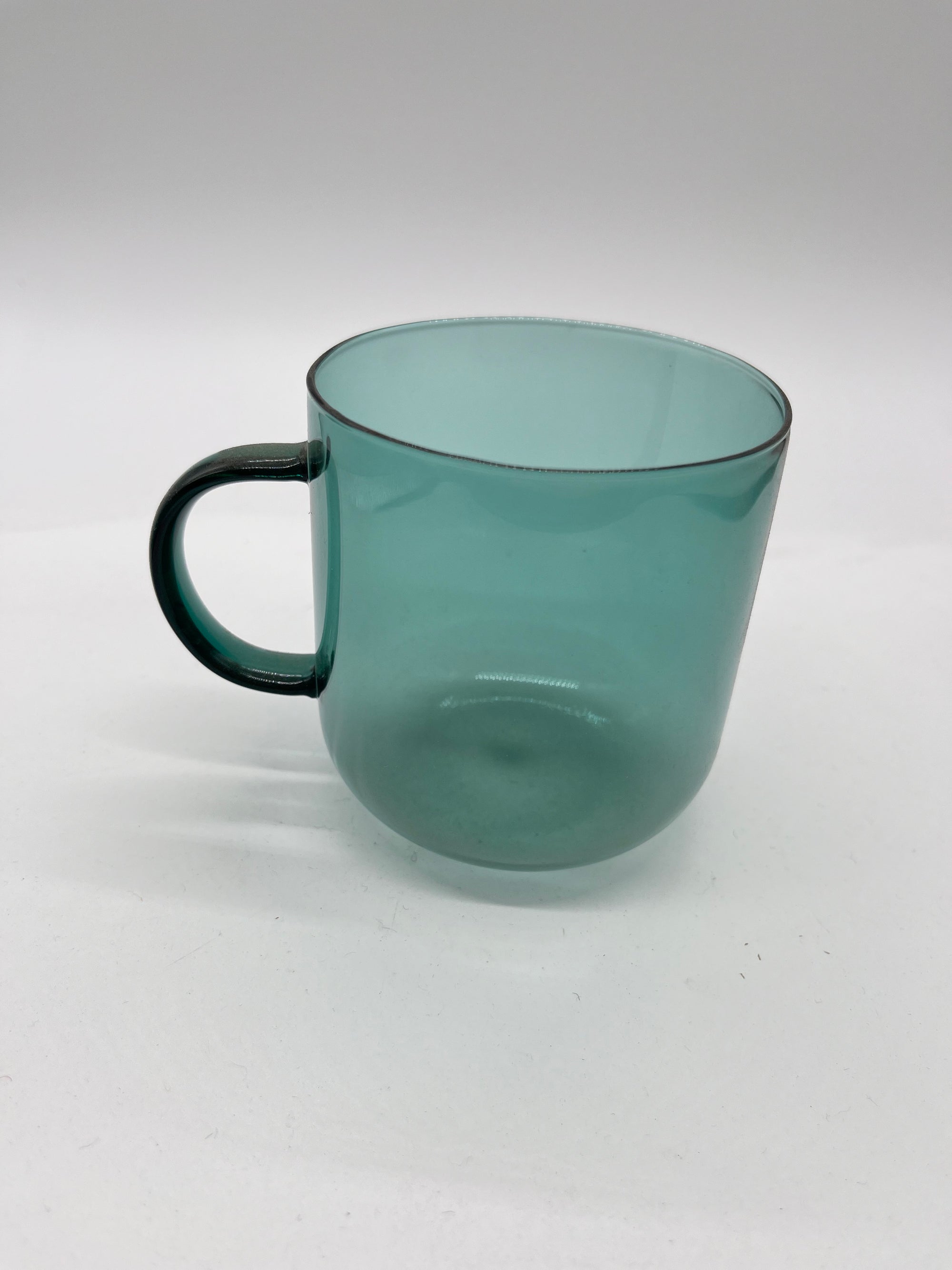 Glass Round Mug - Green-Decor-Little Fish Co.