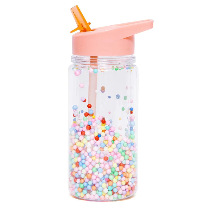 Drinking bottle Soft Coral with Macaron pops-Little Fish Co.