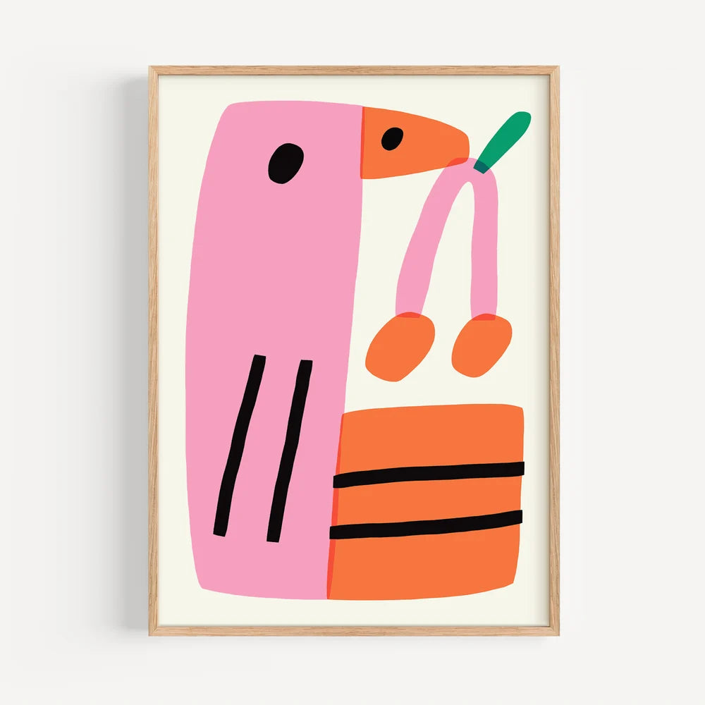 Kingbird -A4-Art-Little Fish Co.