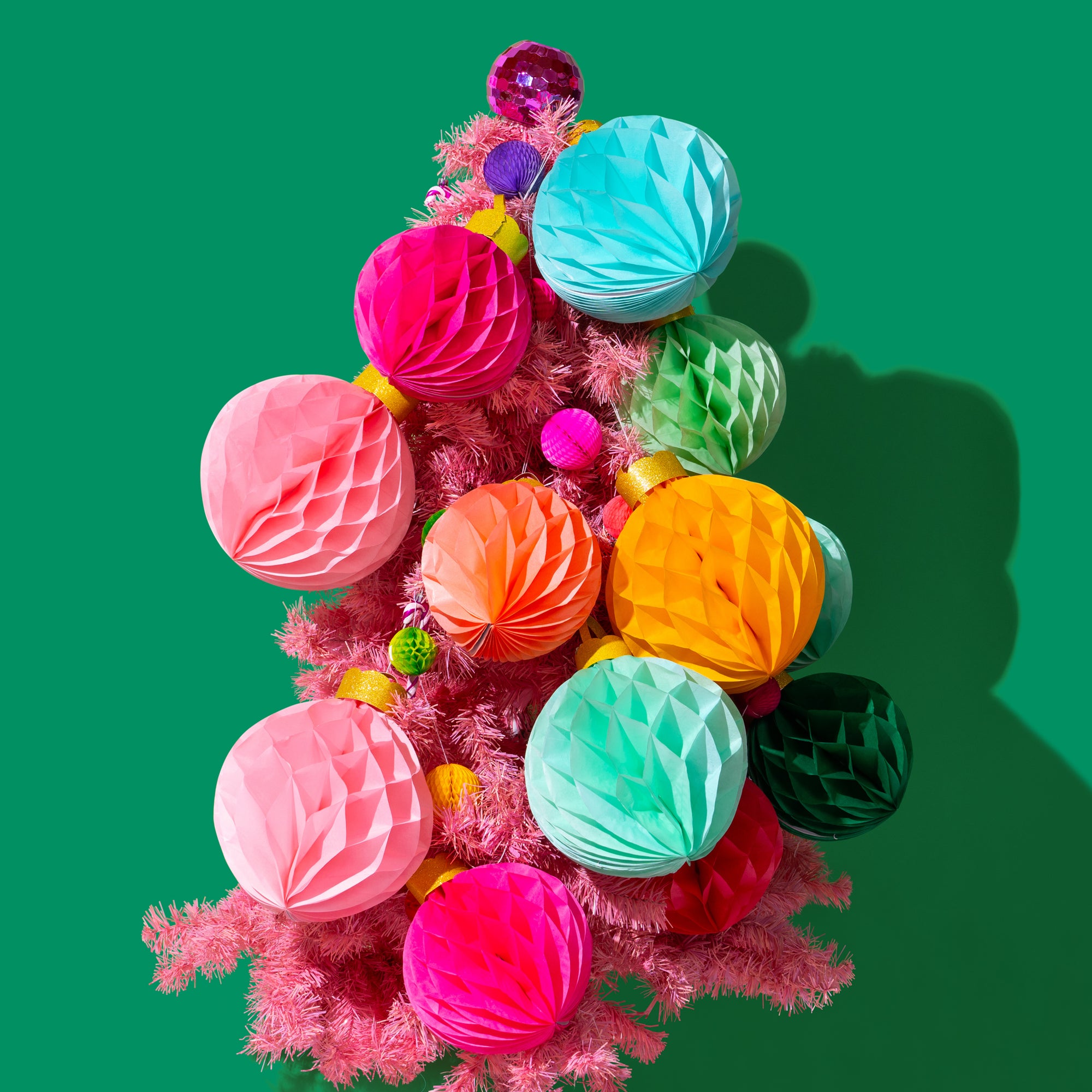 Rainbow Ornament Honeycomb Christmas decorations-Fun-Little Fish Co.