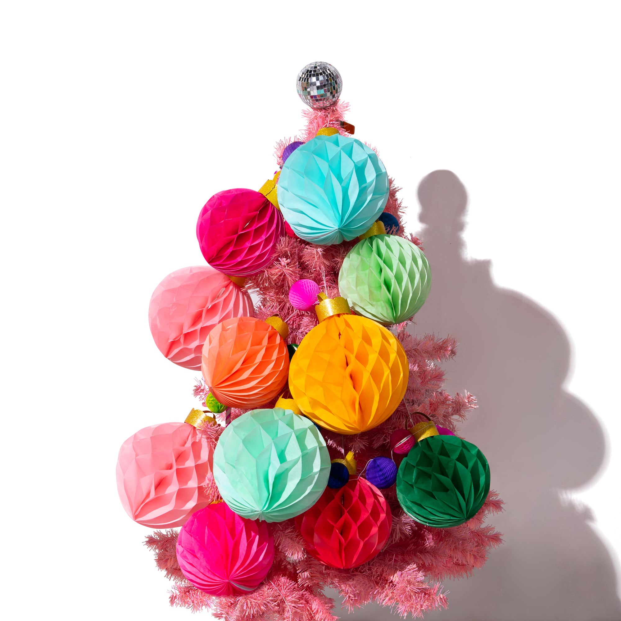 Rainbow Ornament Honeycomb Christmas decorations-Fun-Little Fish Co.