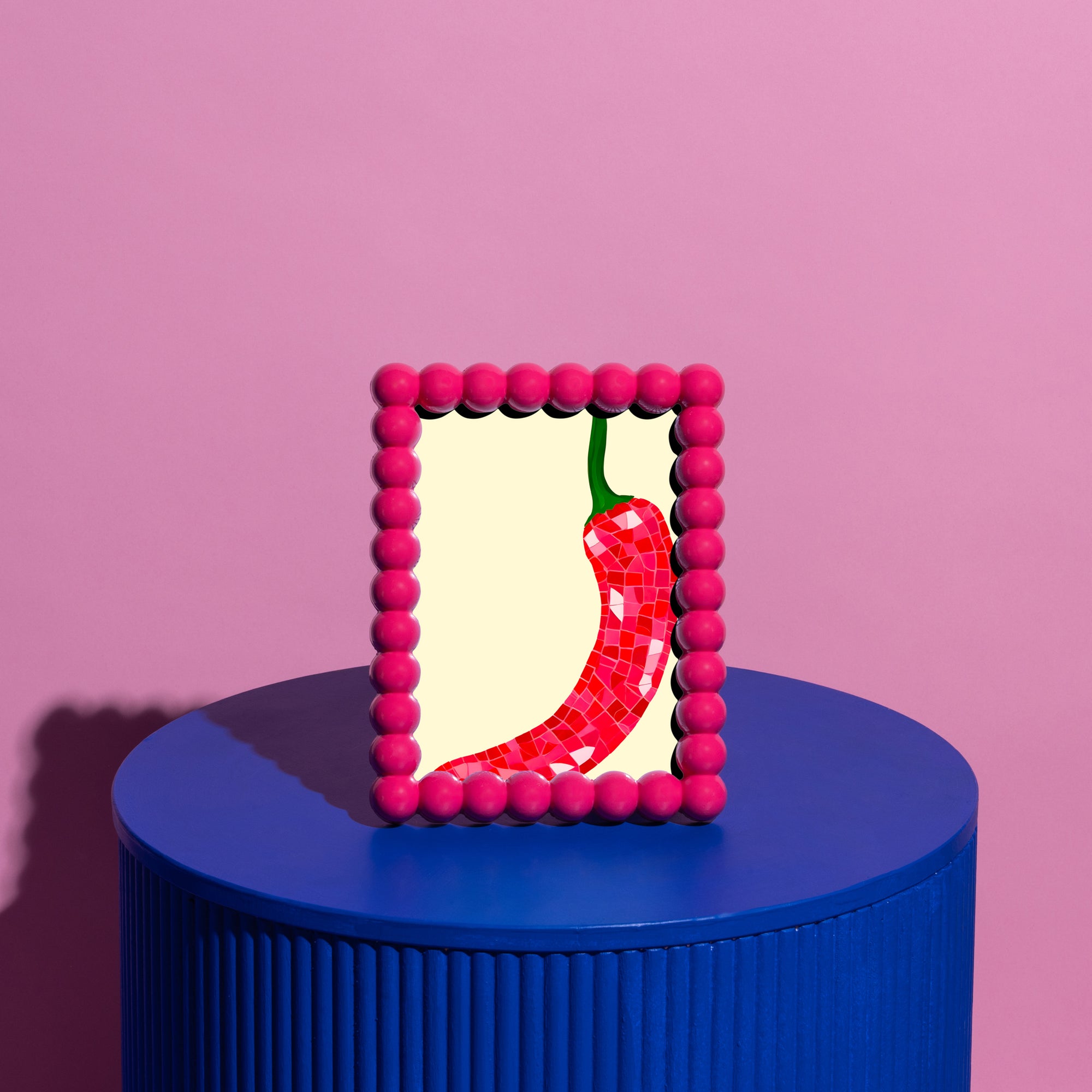 The Windsor Button Frame Magenta- Ships October-Little Fish Co.