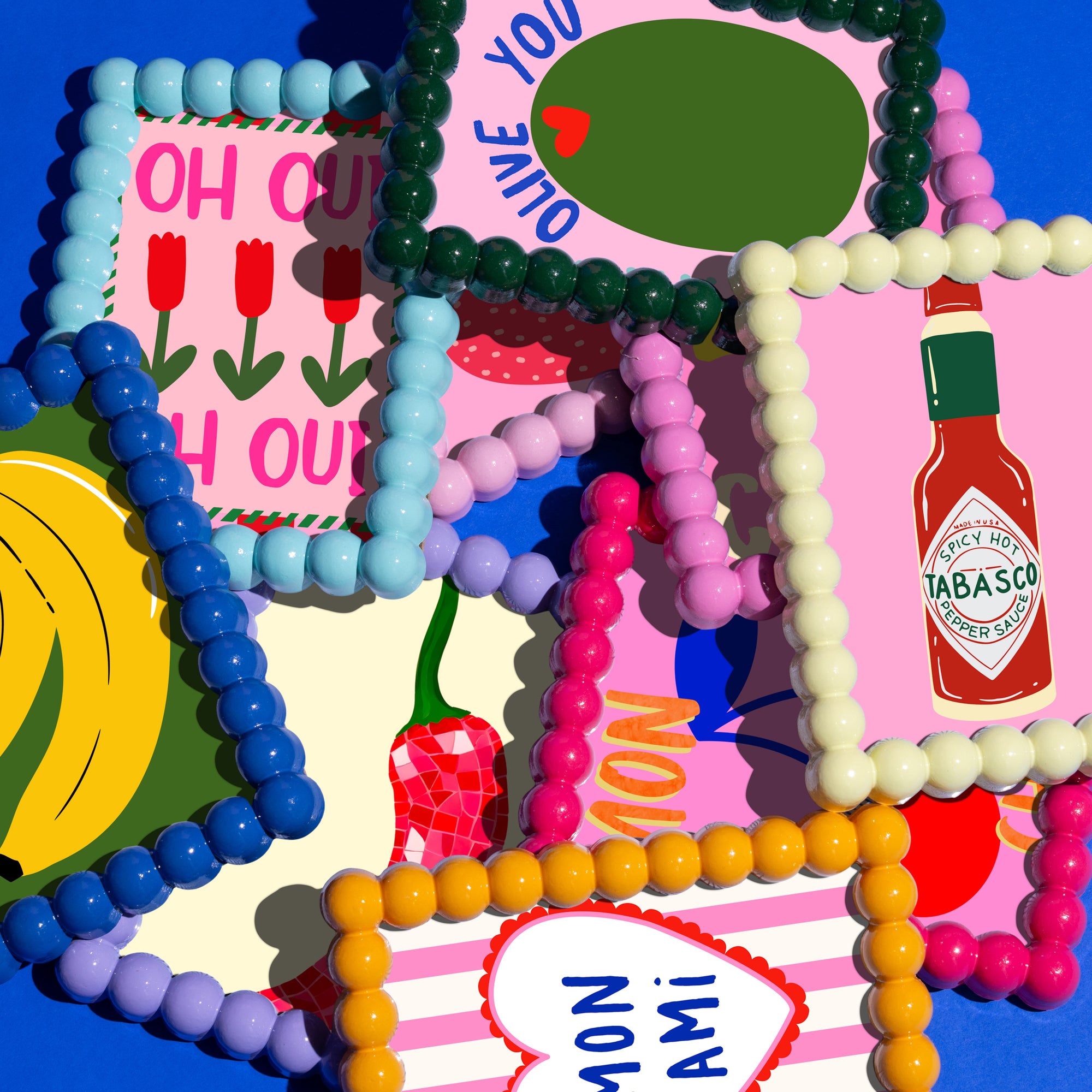 The Windsor Button Frame Bubblegum - Ships October-Little Fish Co.