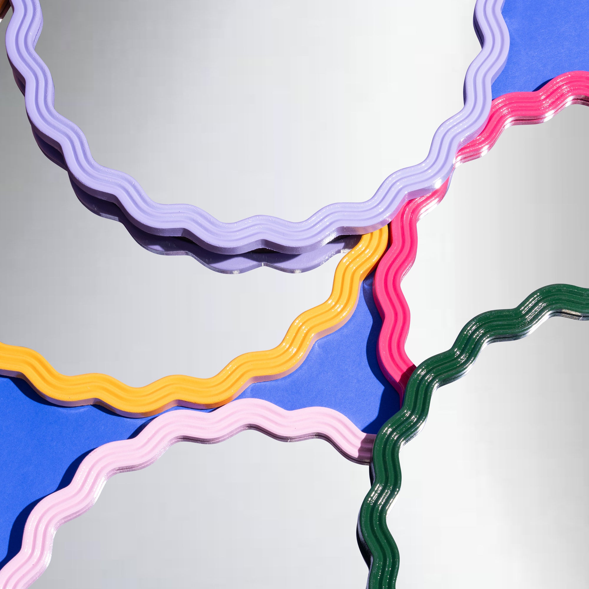 The Atlantis Wave Mirror Magenta - Ships November-Little Fish Co.