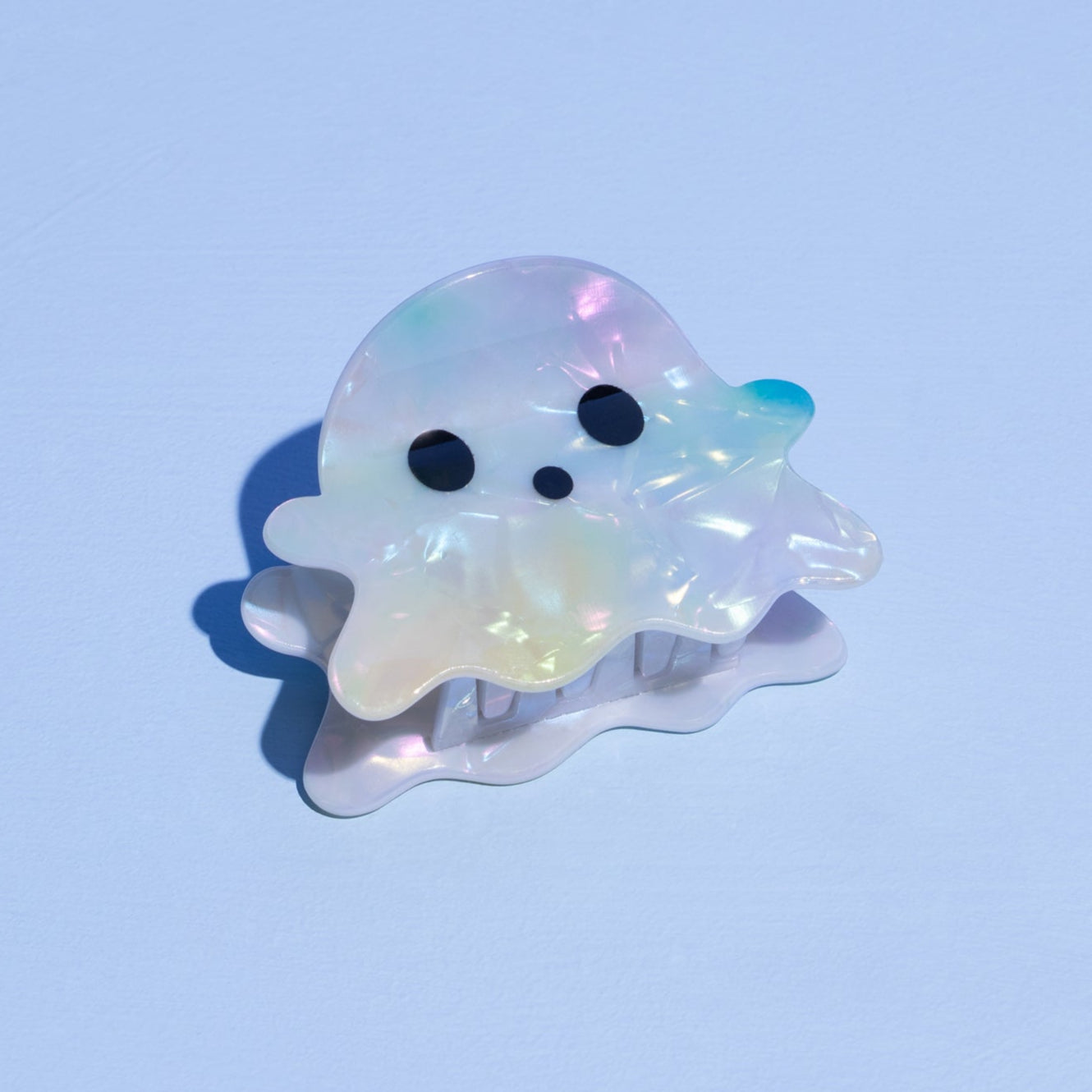 Halloween Hair Clip - Ghost Iridescent-Fashion-Little Fish Co.