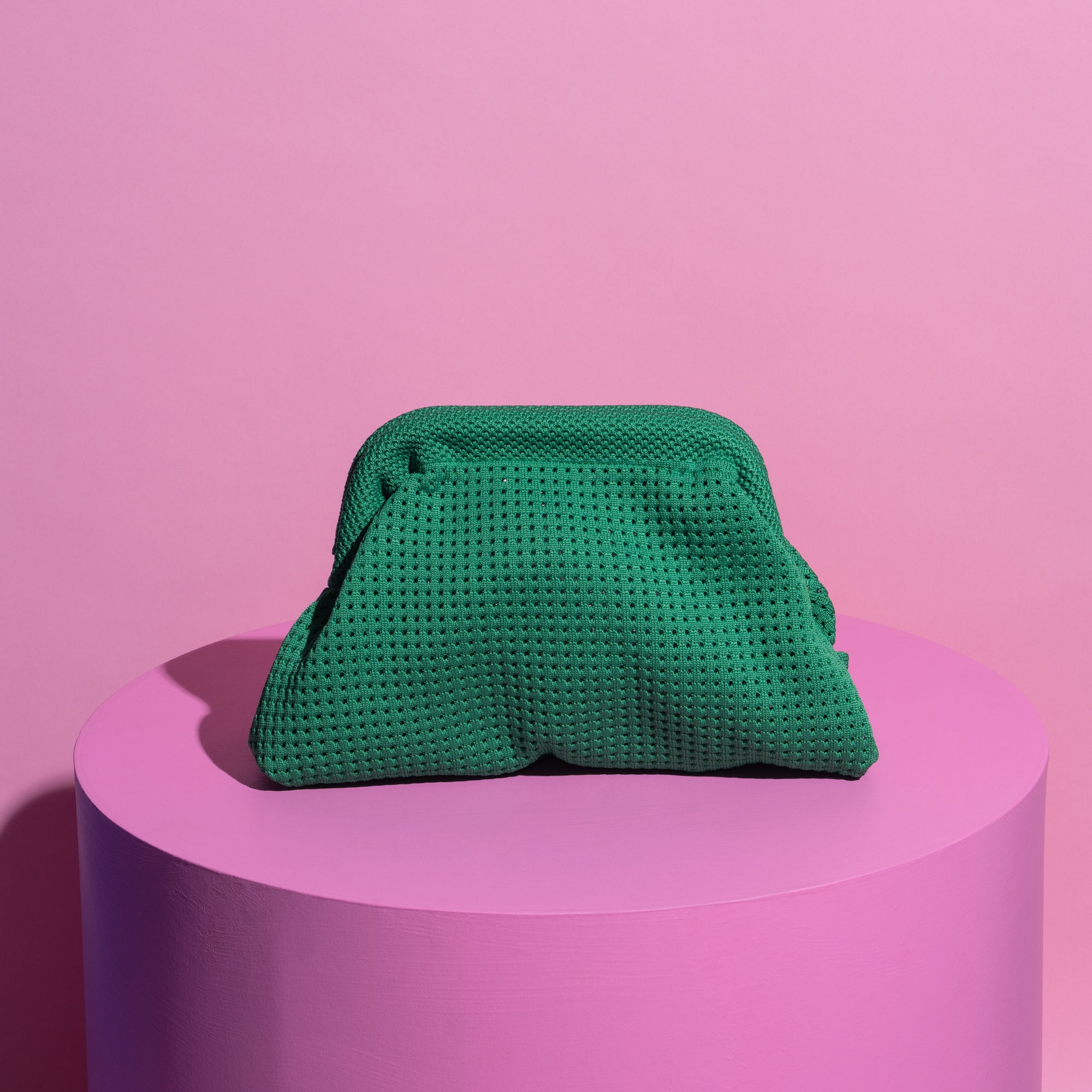 Mesh Clutch Bag- Green-Fashion-Little Fish Co.