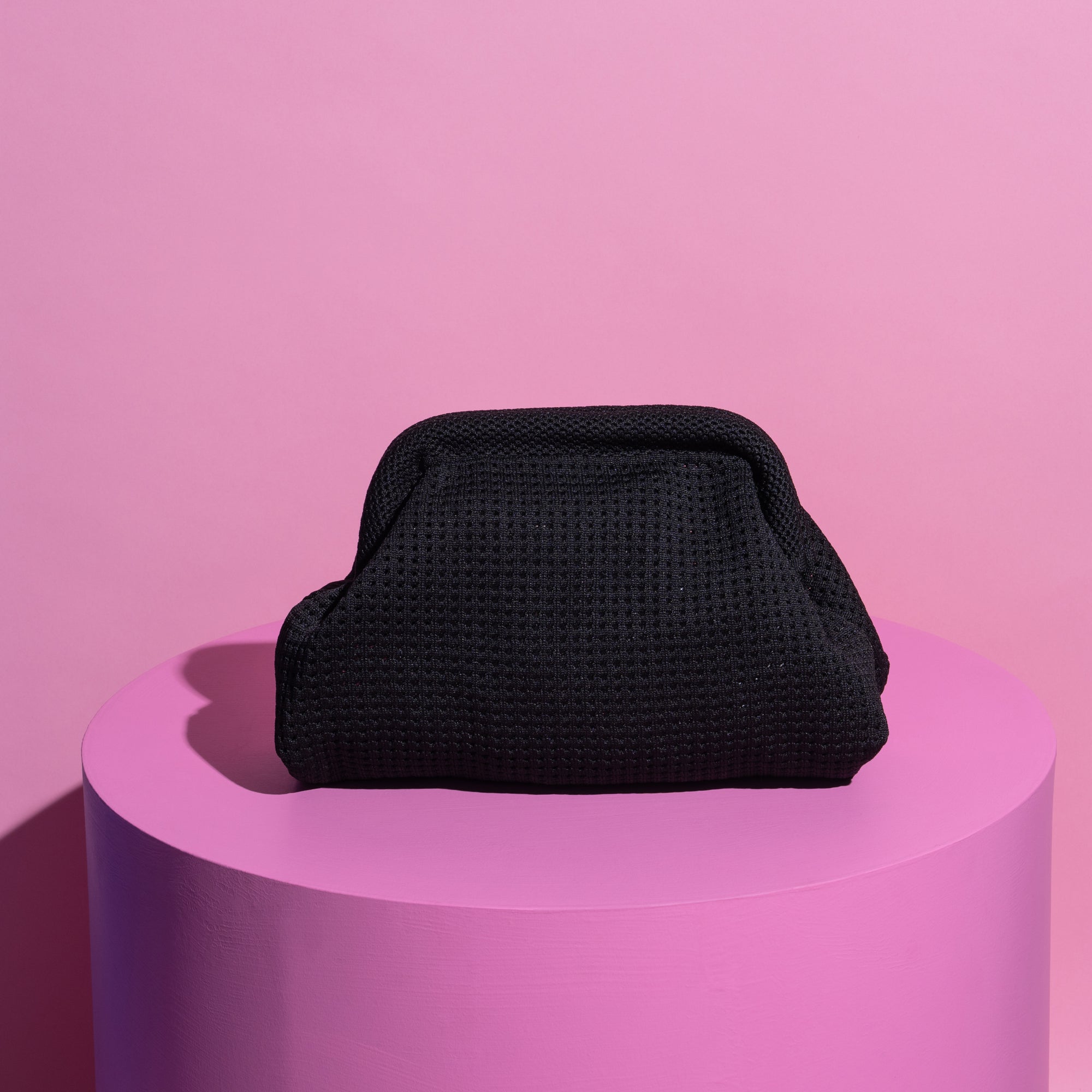 Mesh Clutch Bag- Black-Fashion-Little Fish Co.