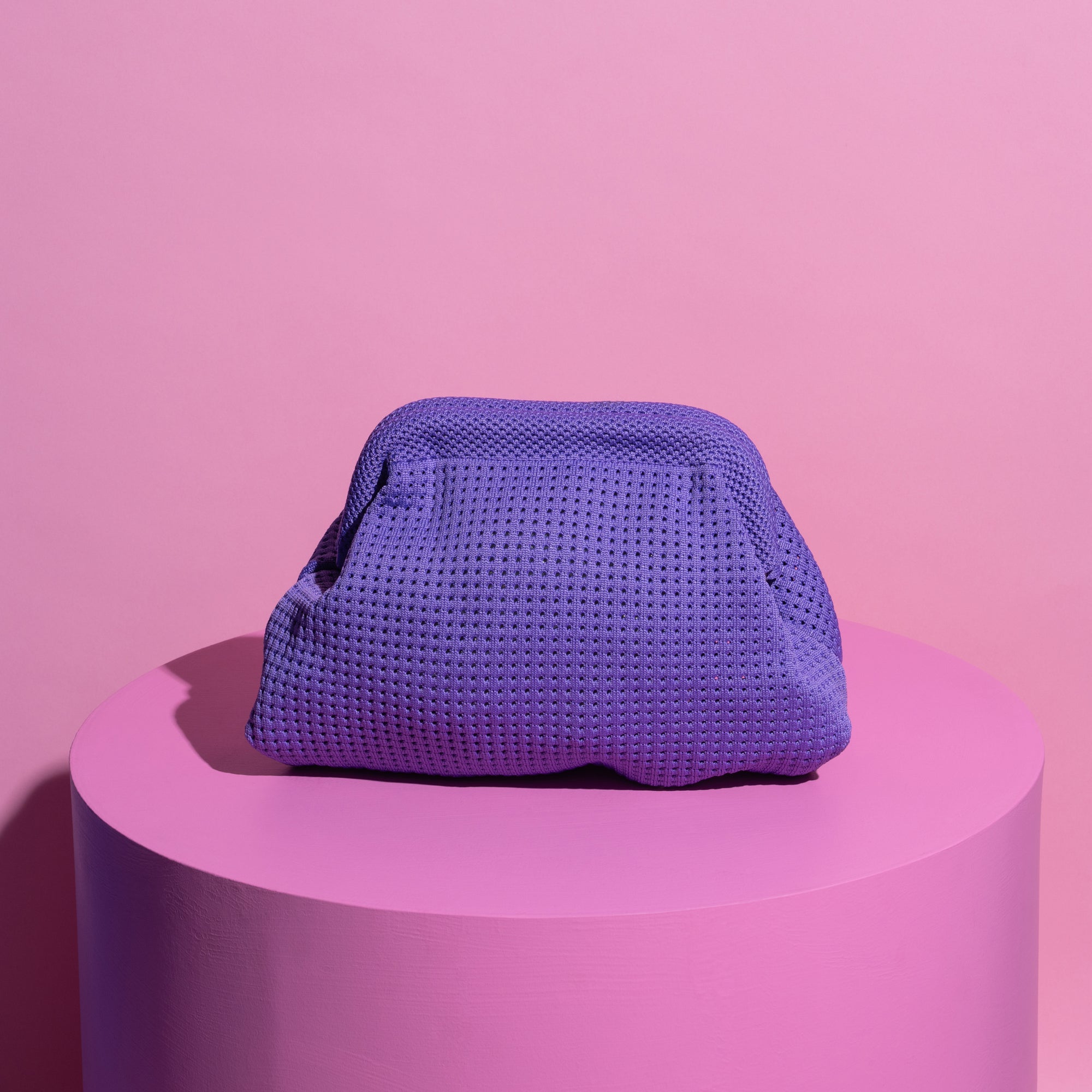 Mesh Clutch Bag- Purple-Fashion-Little Fish Co.
