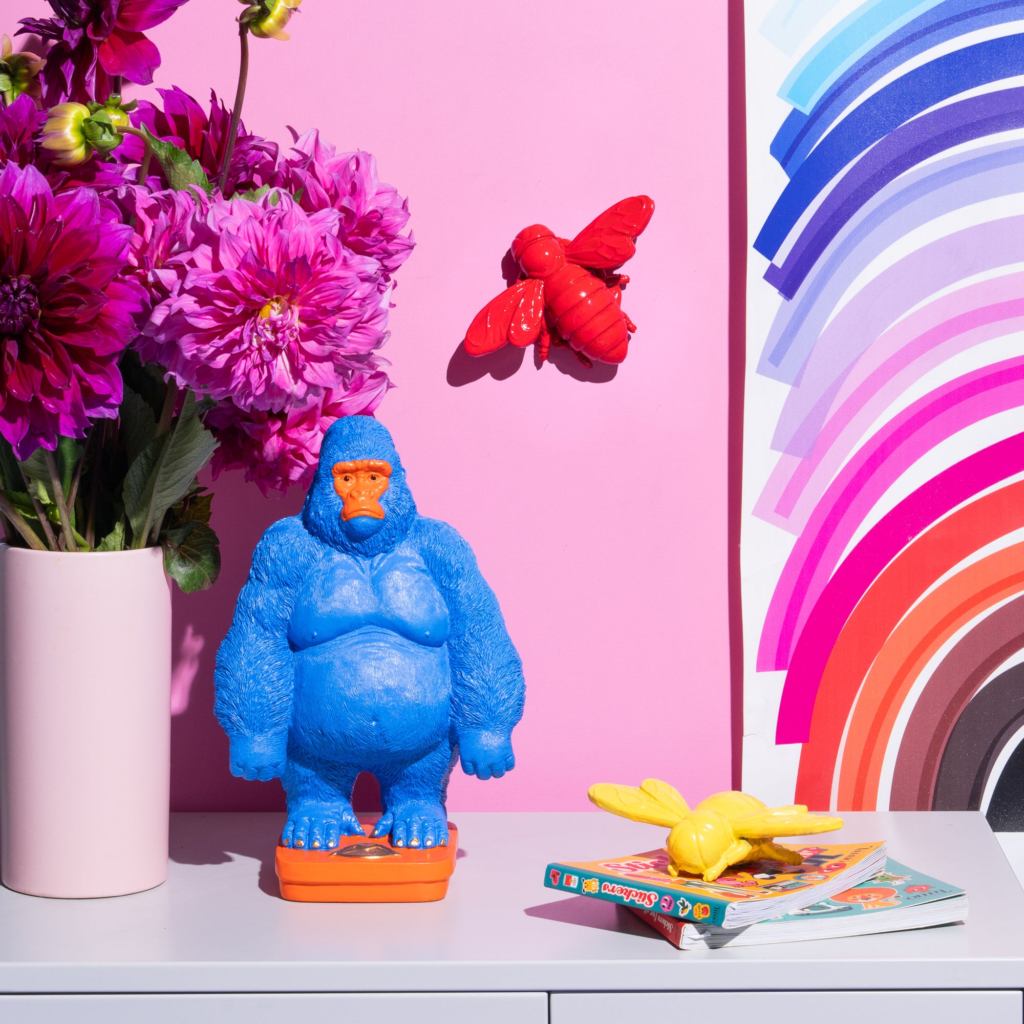 Bumble Bee Wall Jewel - Red-New Arrivals-Little Fish Co.