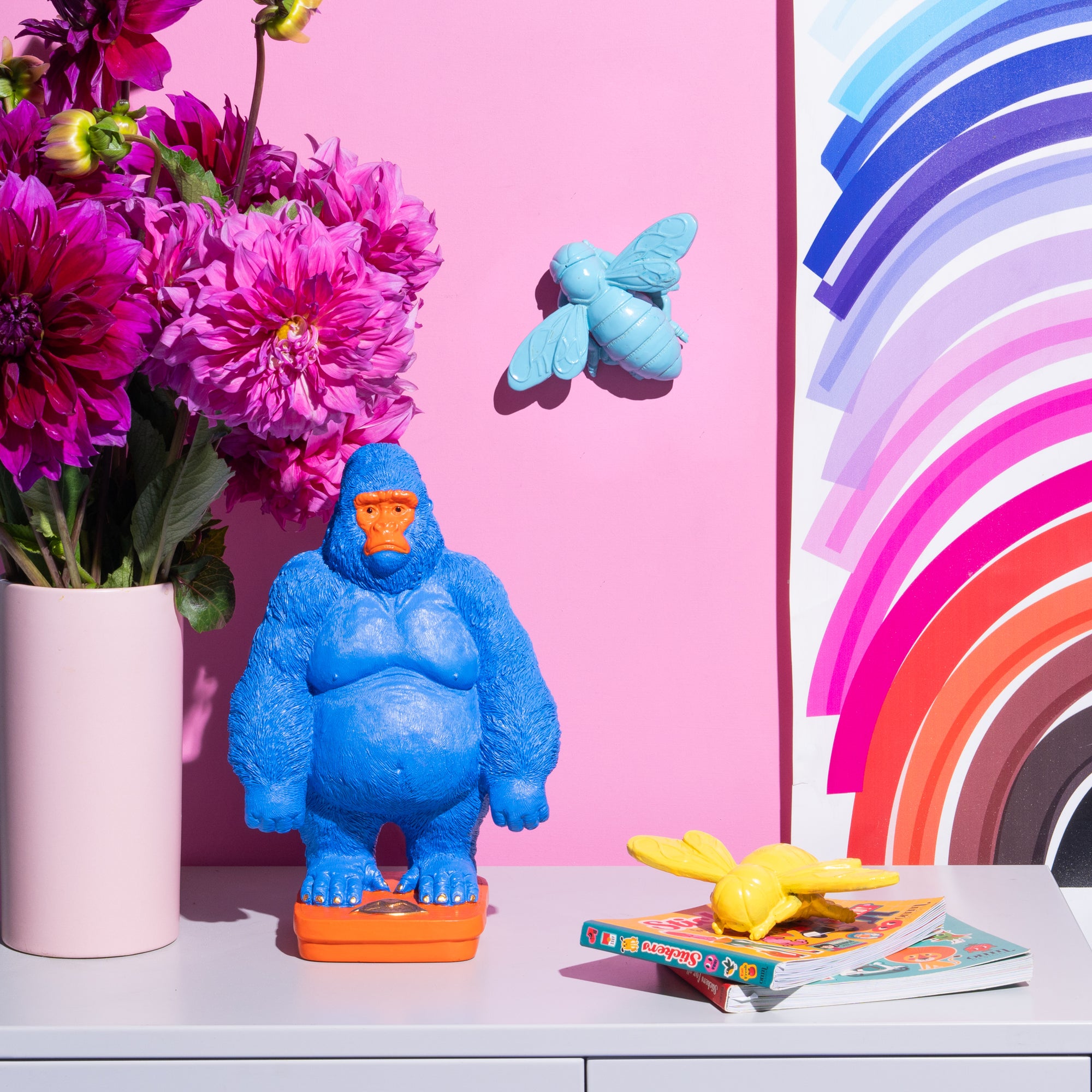 Bumble Bee Wall Jewel - Light Blue