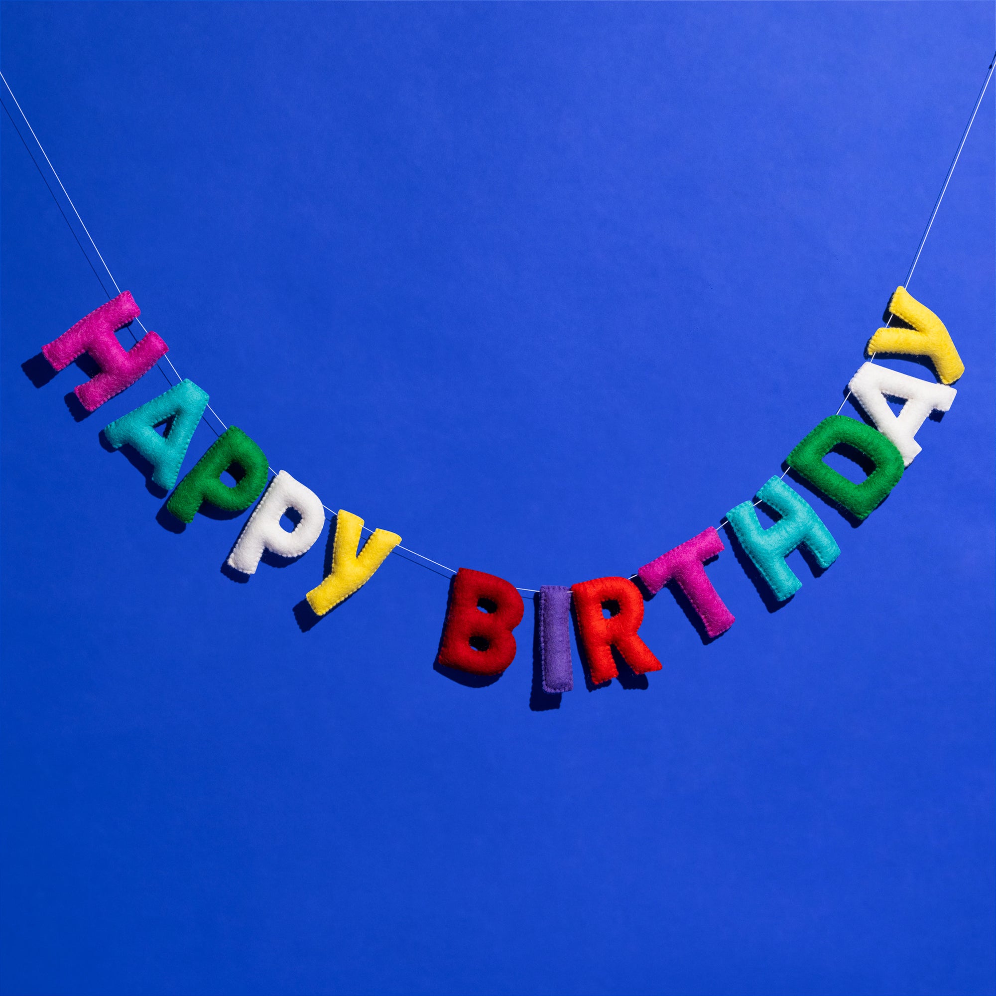 Fair Trade Happy Birthday Felt Garland - Ice cream Sundae