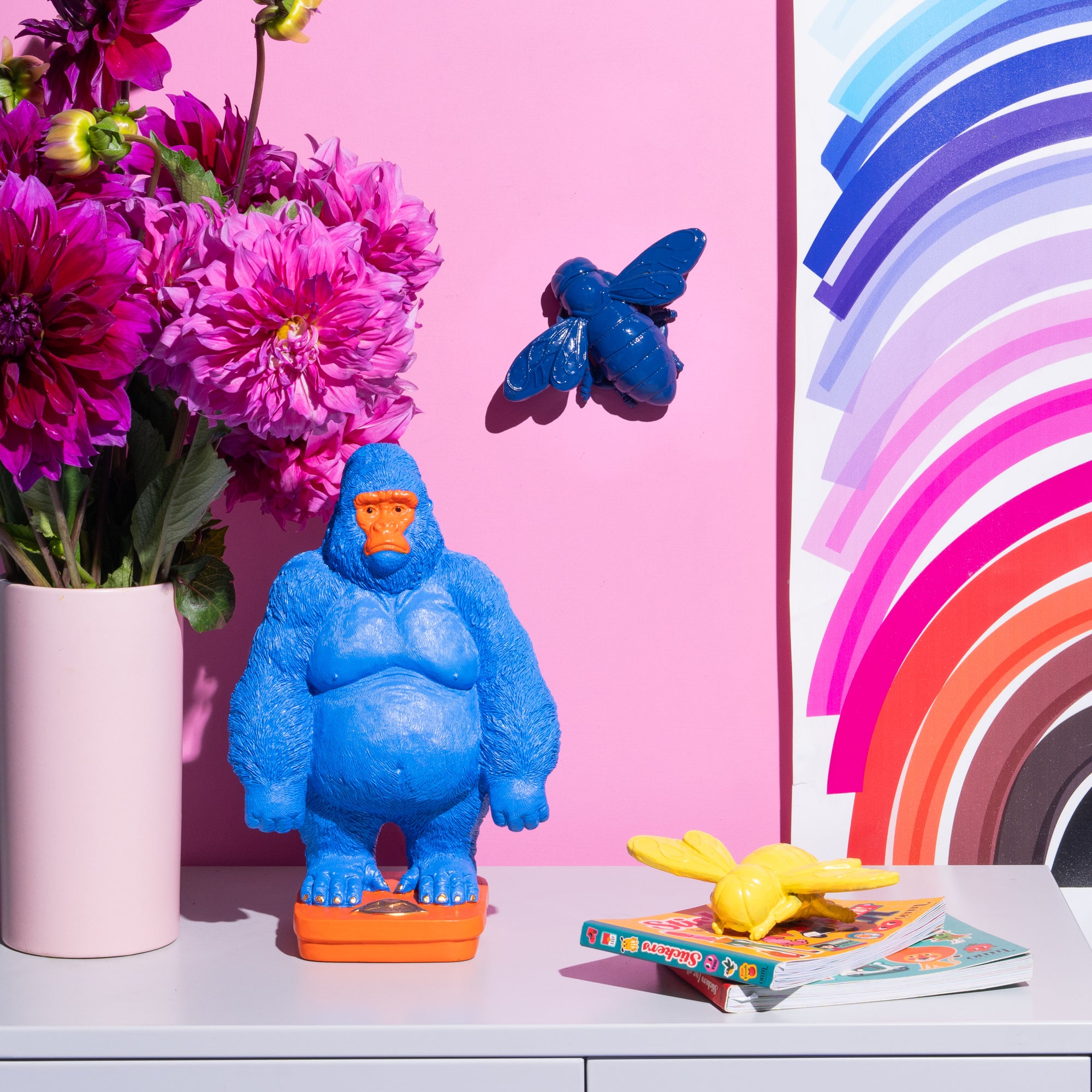 Bumble Bee Wall Jewel - Navy-New Arrivals-Little Fish Co.