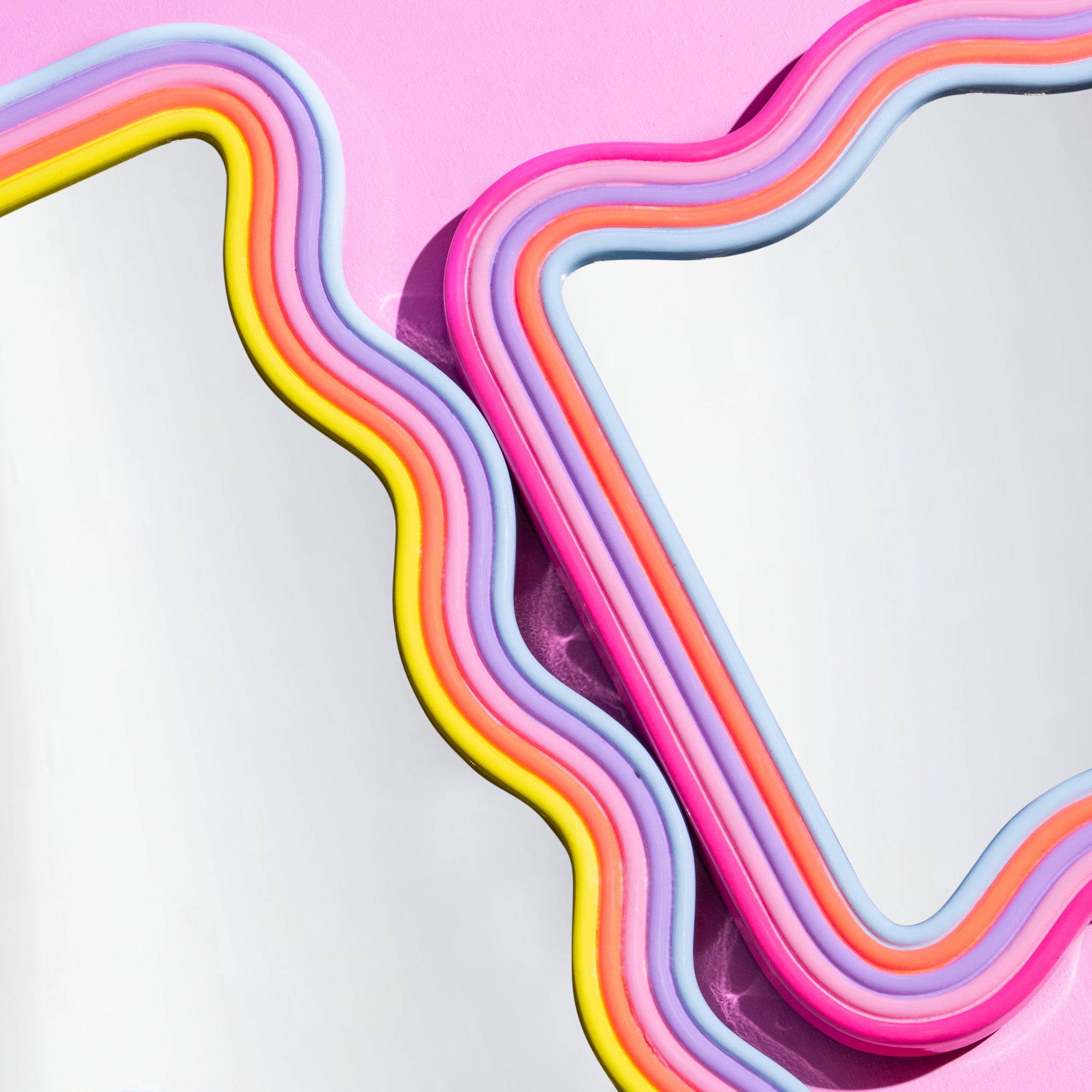 Rainbow wave mirror Yellow combo-Little Fish Co.