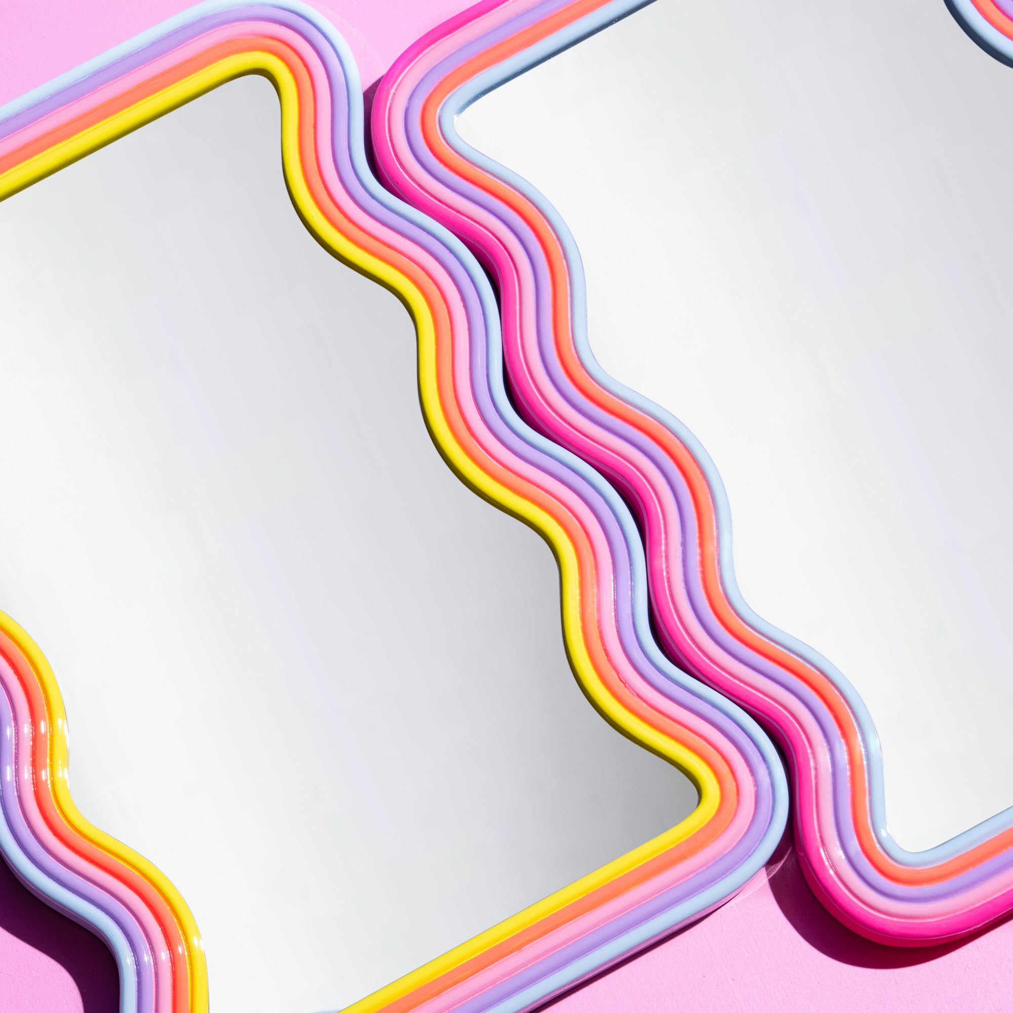 Rainbow wave mirror Yellow combo-Little Fish Co.