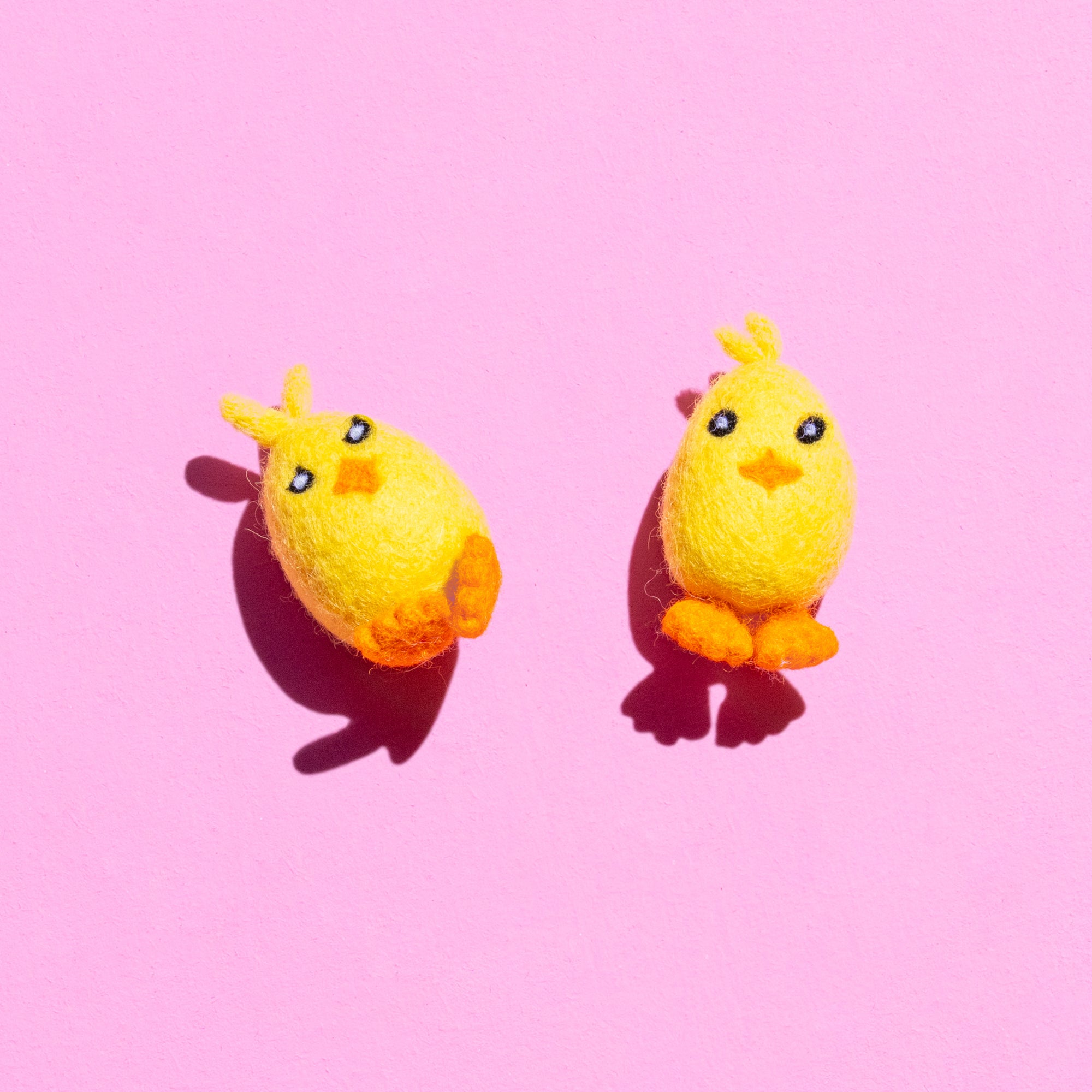Fair Trade Handmade Felt Chicken (Set of 2)-Little Fish Co.
