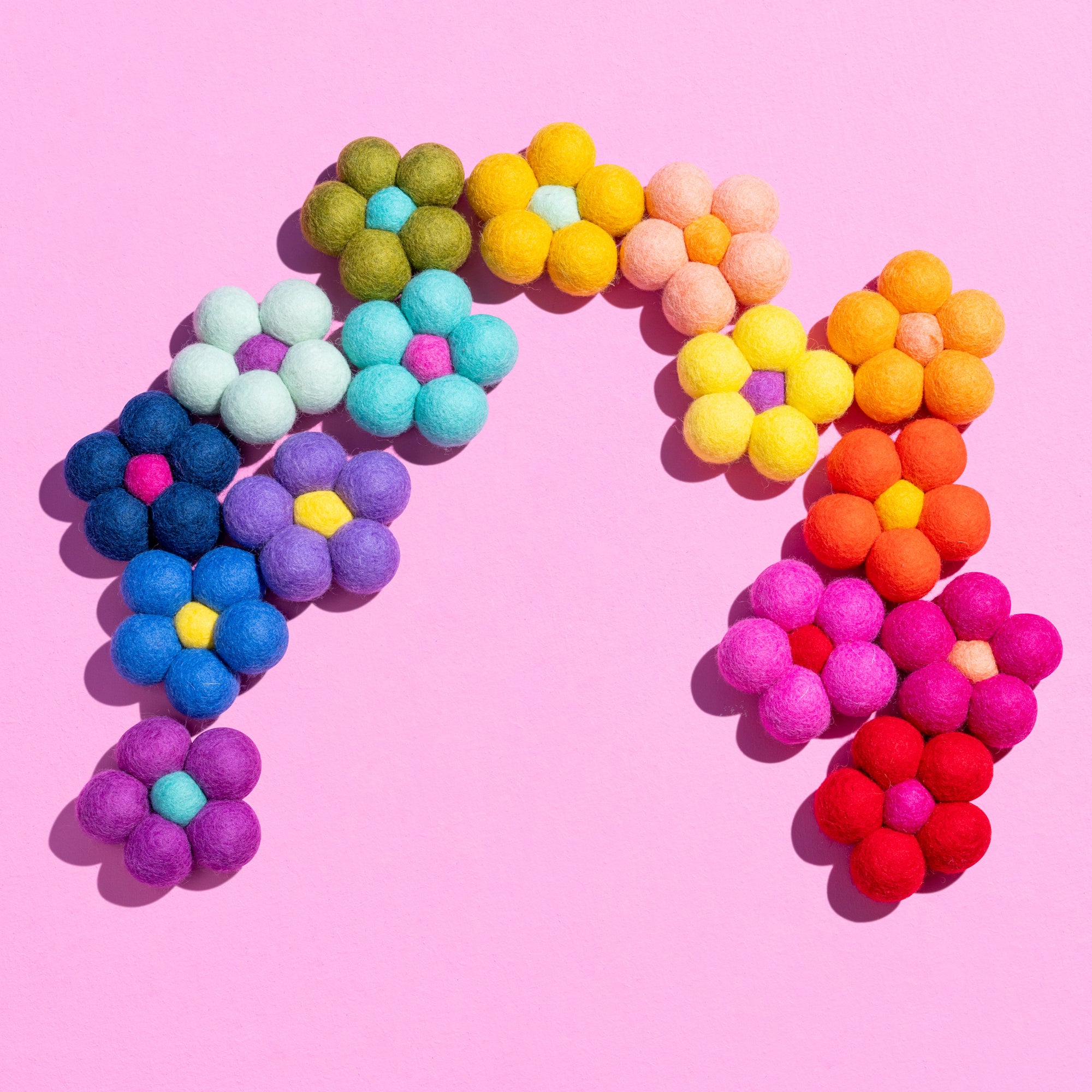 Fair Trade Handmade Felt Flowers (Large)-Little Fish Co.