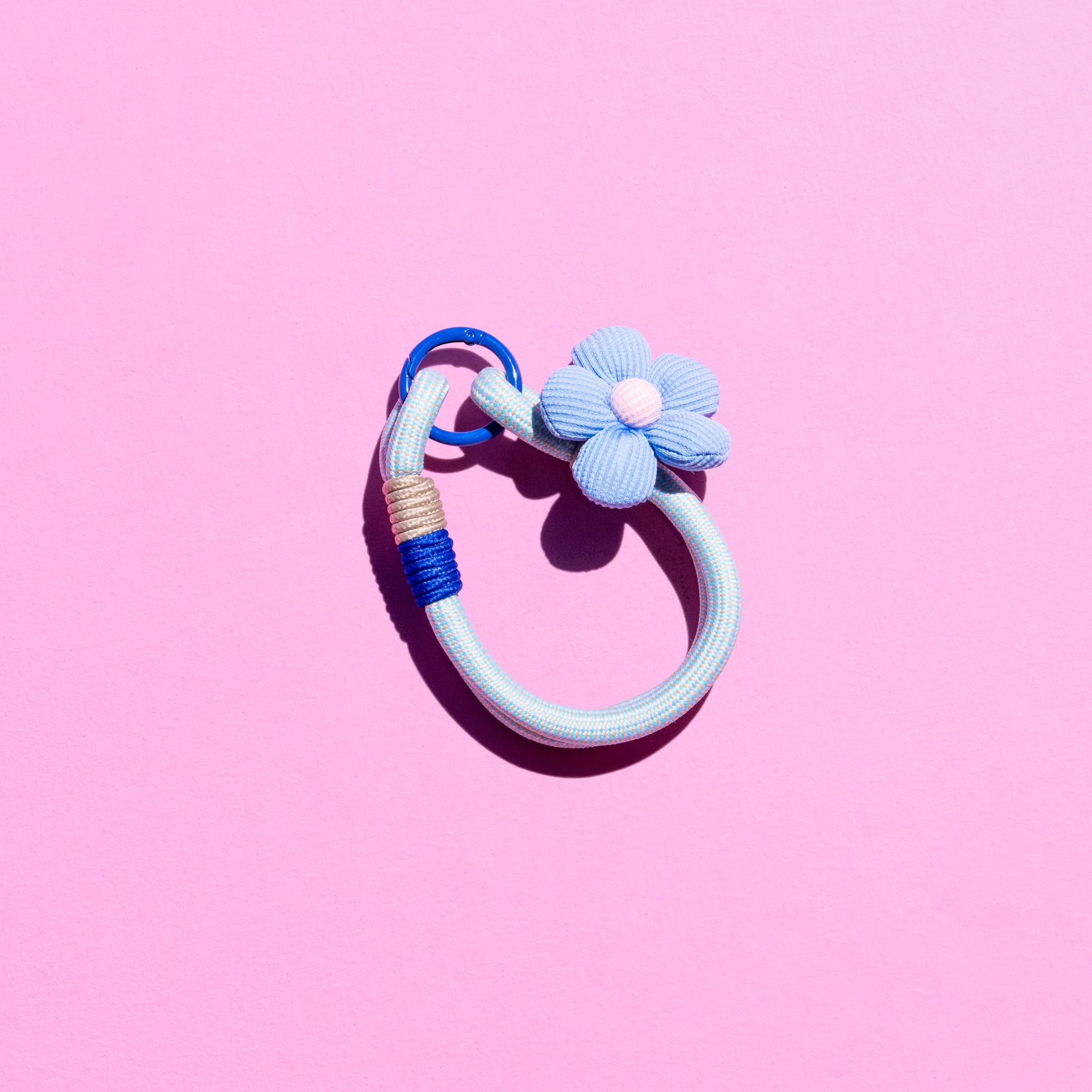 Flower keychain bag charm - colours assorted-Little Fish Co.