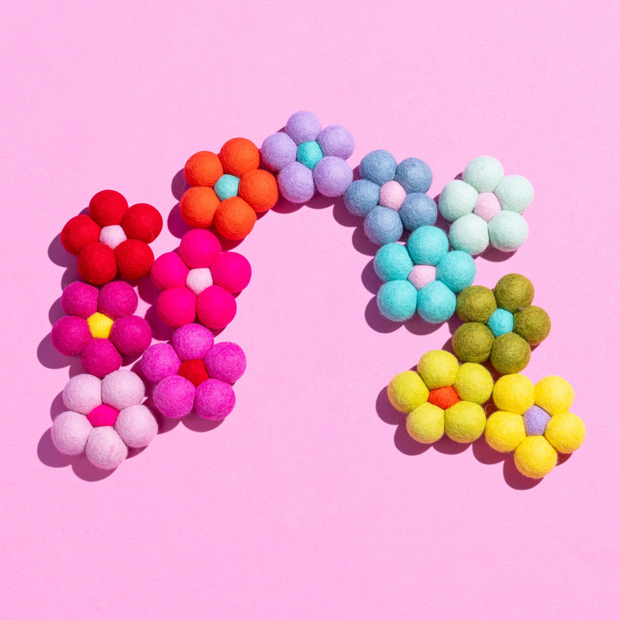 Fair Trade Handmade Felt Flowers (Large)-Little Fish Co.