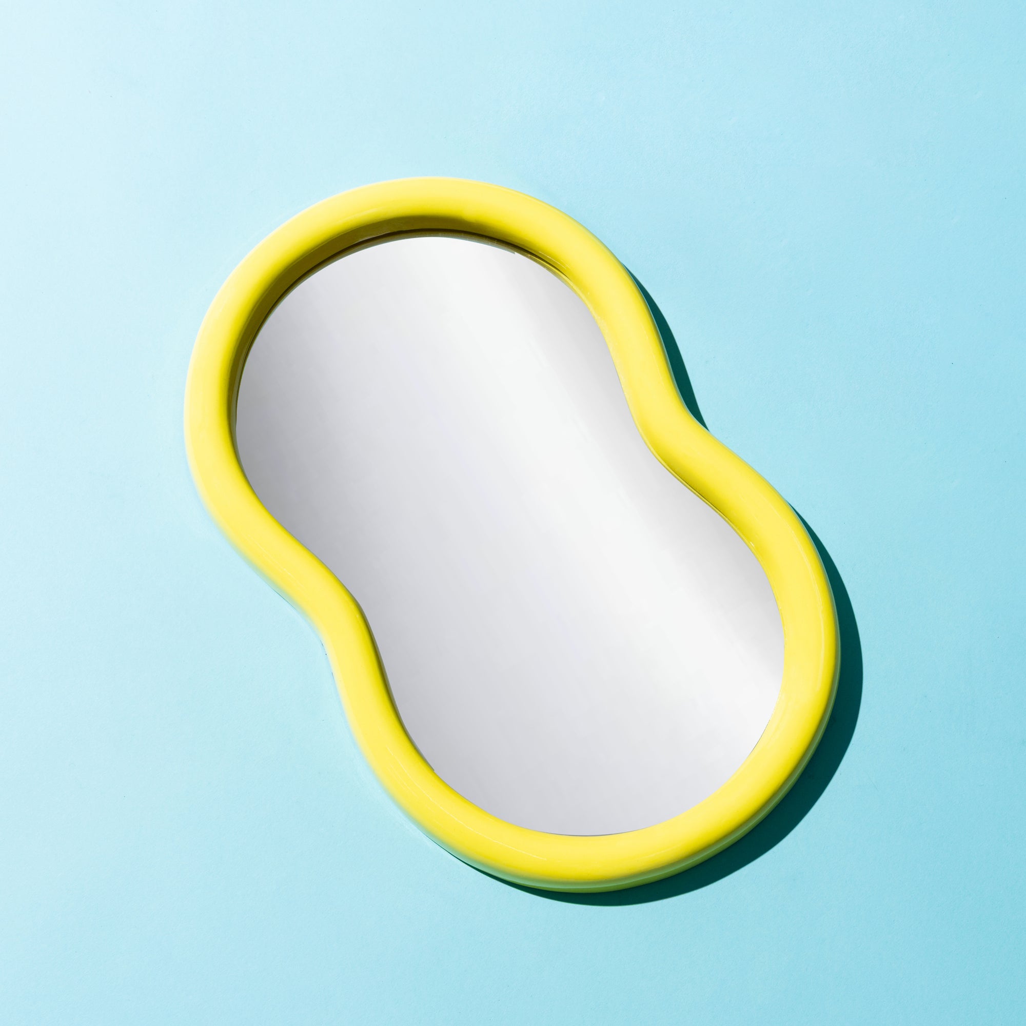 The Waldorf Jelly bean mirror - Yellow gloss Ship November-Little Fish Co.