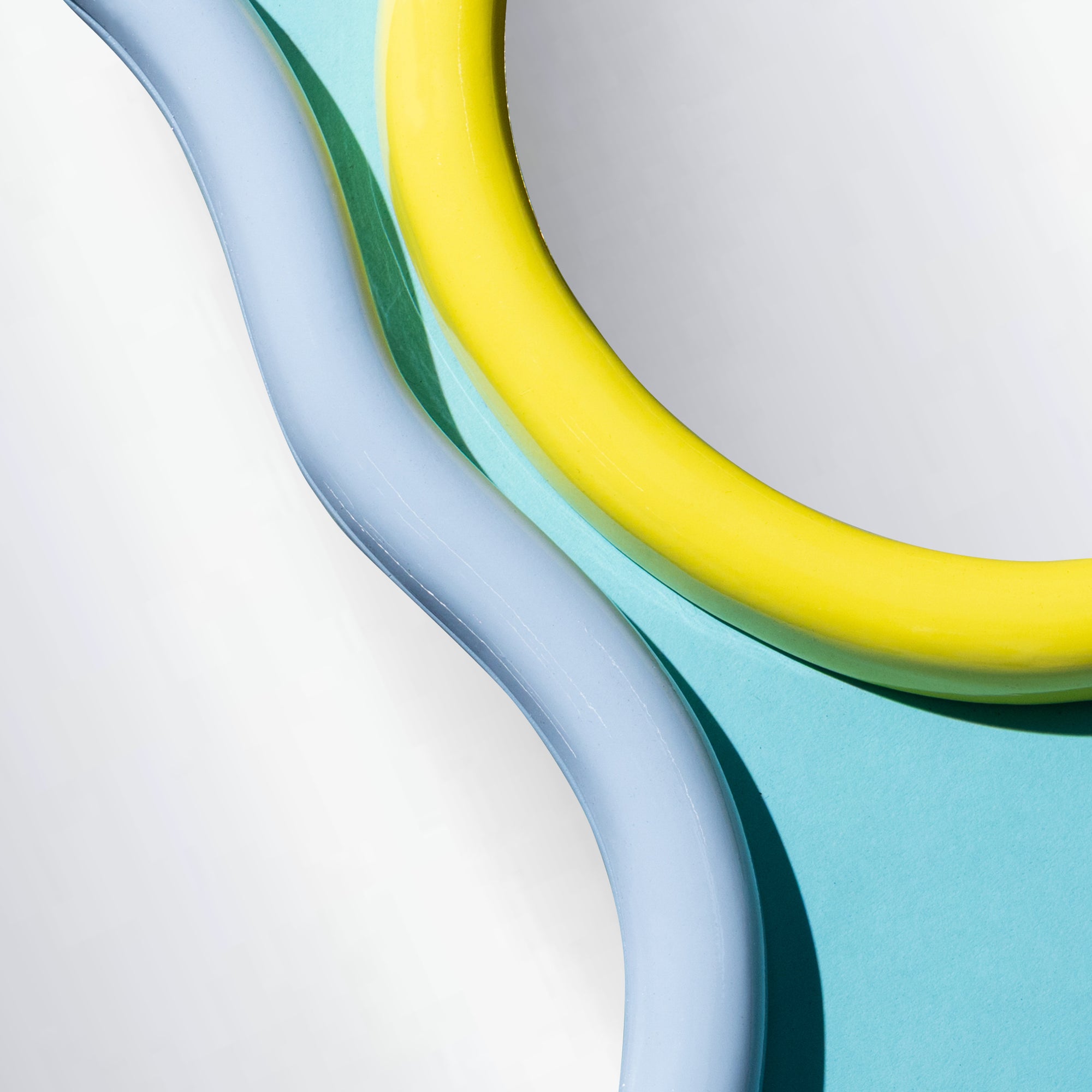 The Waldorf Jelly bean mirror - Yellow gloss Ship November-Little Fish Co.